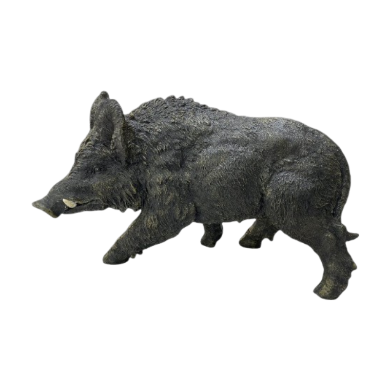 12.20' H x 21.26' L Resin Wild Boar Garden Statue