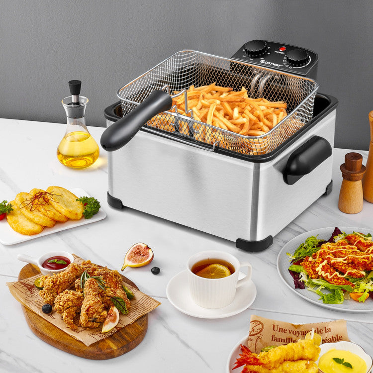5.3QT Triple Basket Deep Fryer