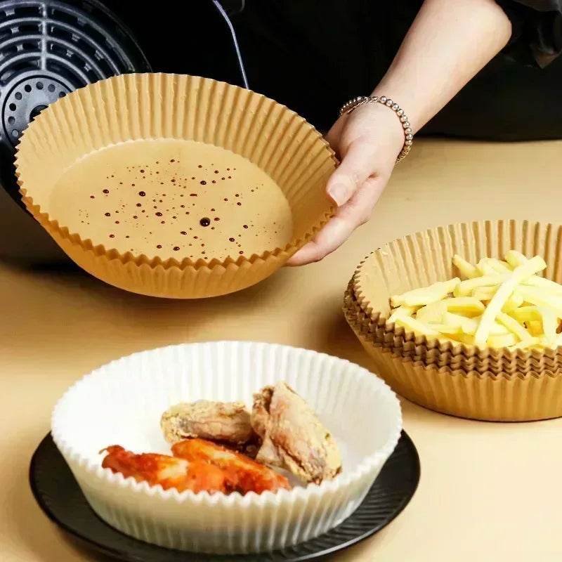 Air Fryer Paper Accessories Airfryer Baking Paper Disposable Liners, Non stick Parchment Aerogrill Paper for Convection Oven