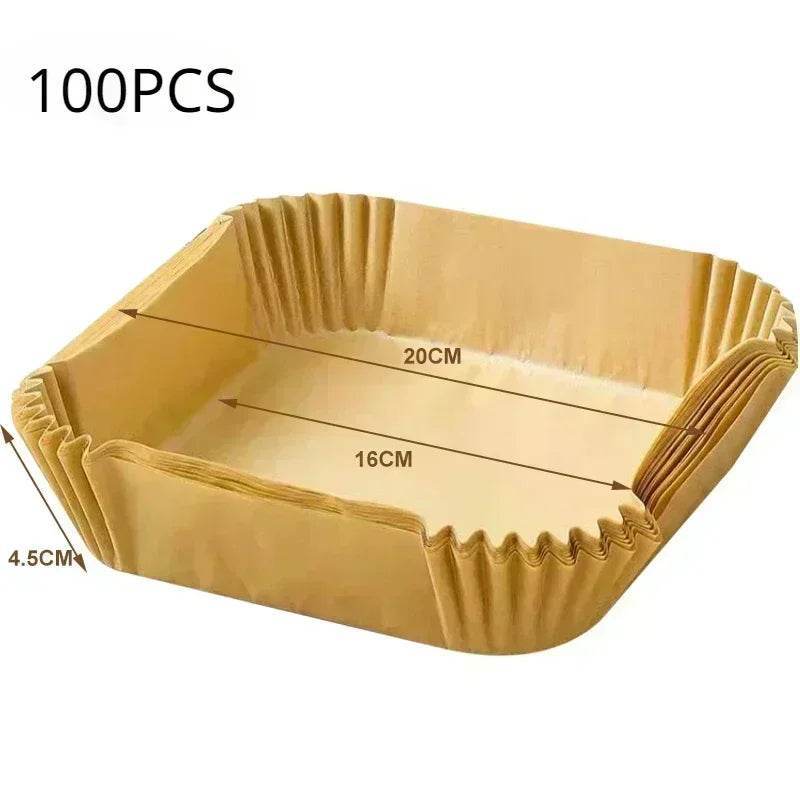 Air Fryer Paper Accessories Airfryer Baking Paper Disposable Liners, Non stick Parchment Aerogrill Paper for Convection Oven
