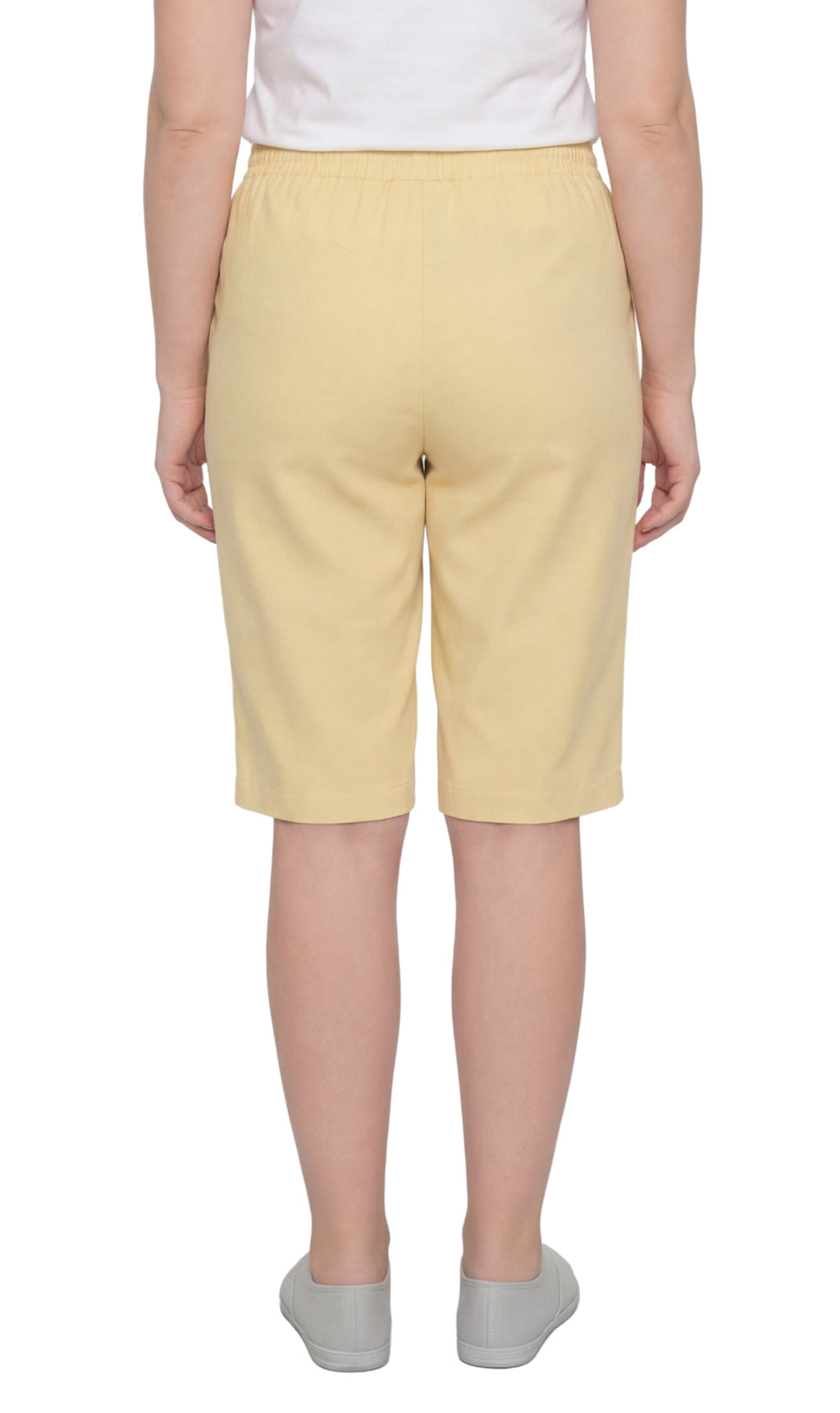 Women's Easy Pull on Bermuda Shorts in Denim and Twill