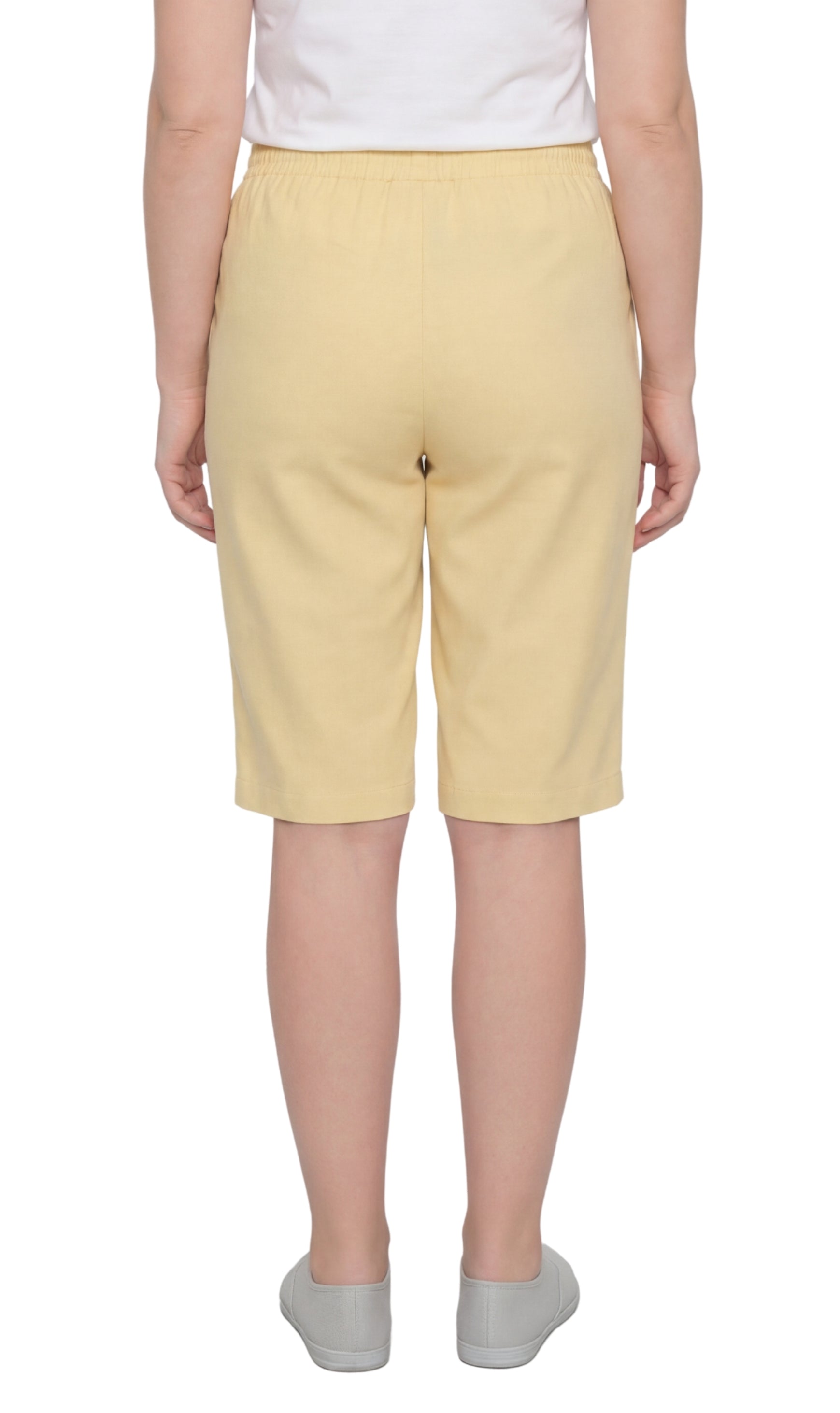 Women's Easy Pull on Bermuda Shorts in Denim and Twill