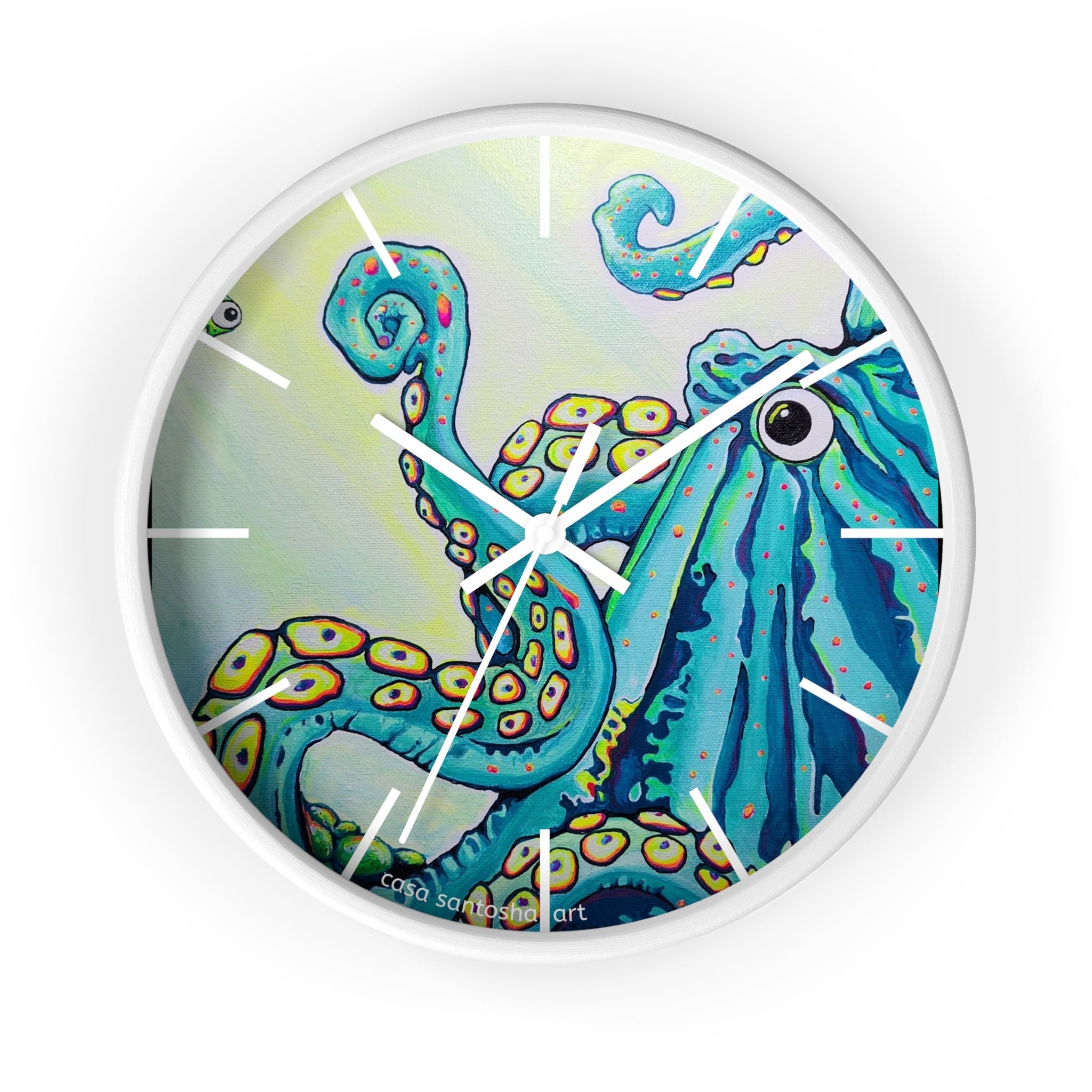 Cyclops Octopus Pop Art Wall Clock