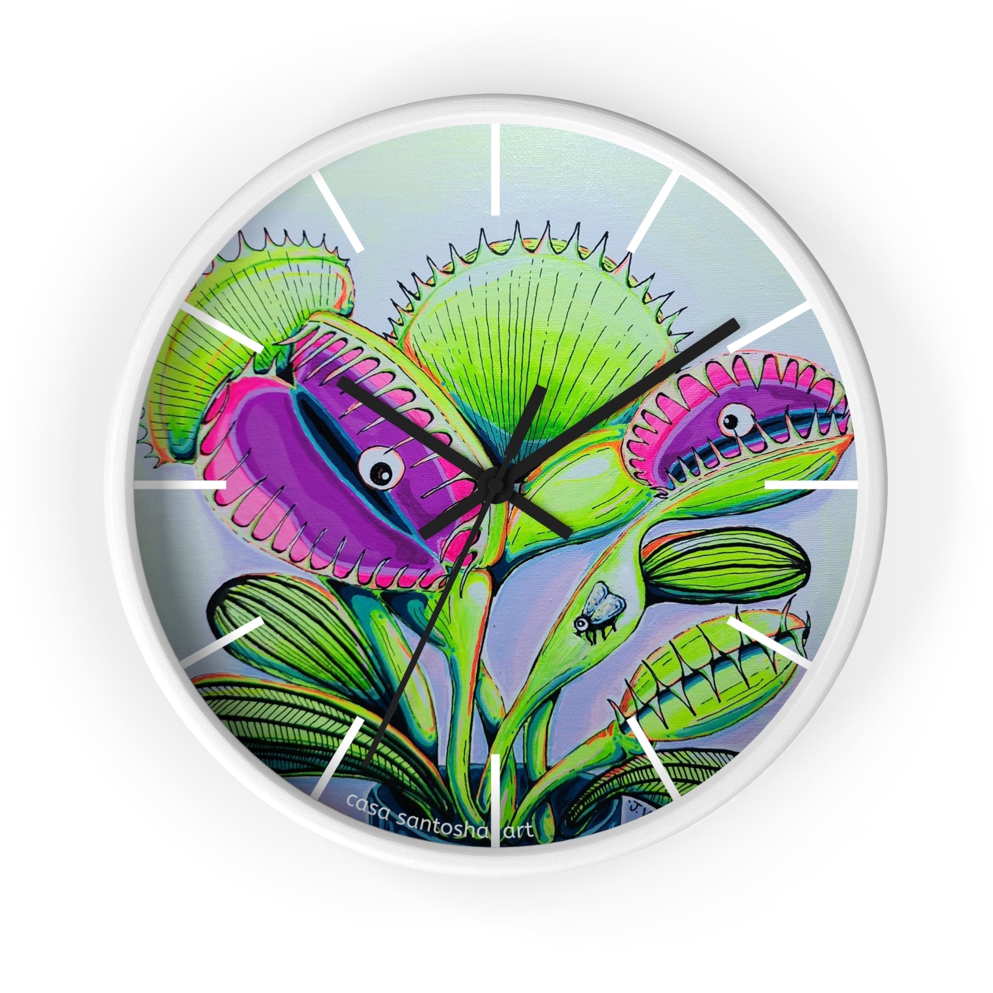 Cyclops Venus Fly Trap Pop Art Wall Clock