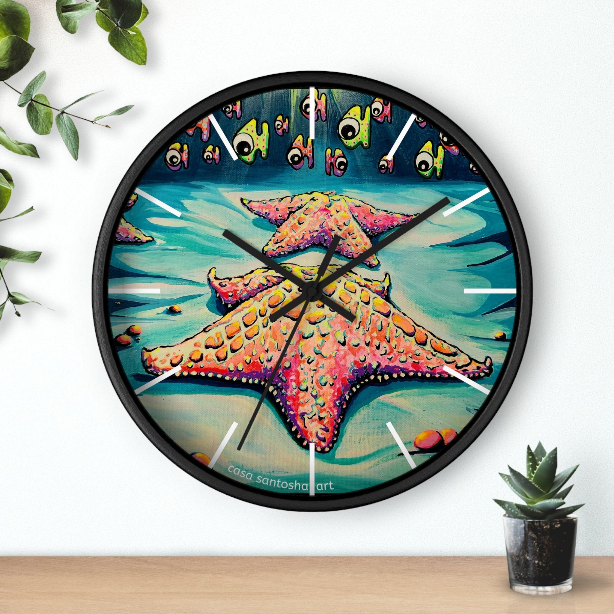 Cyclops Starfish Pop Art Wall Clock