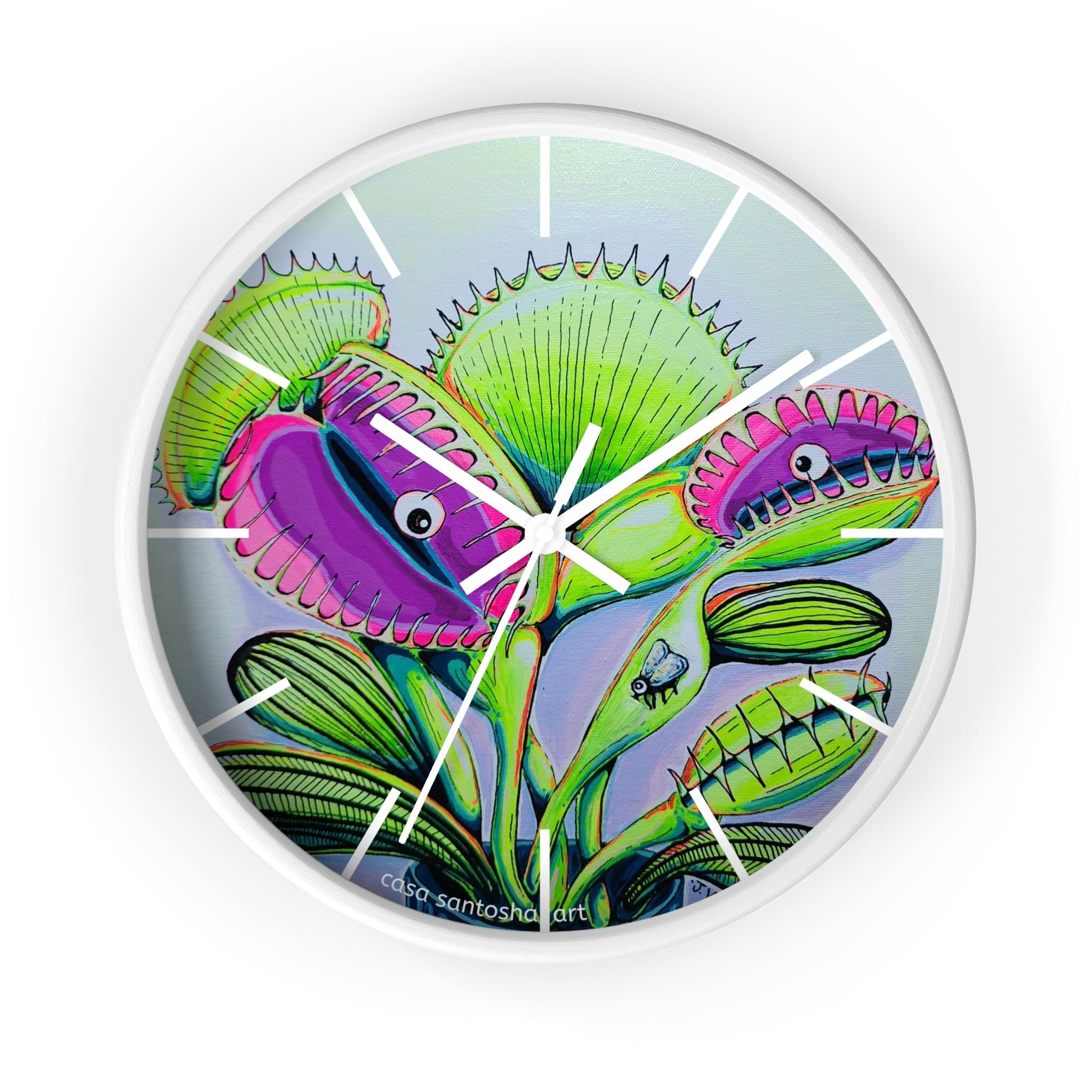 Cyclops Venus Fly Trap Pop Art Wall Clock