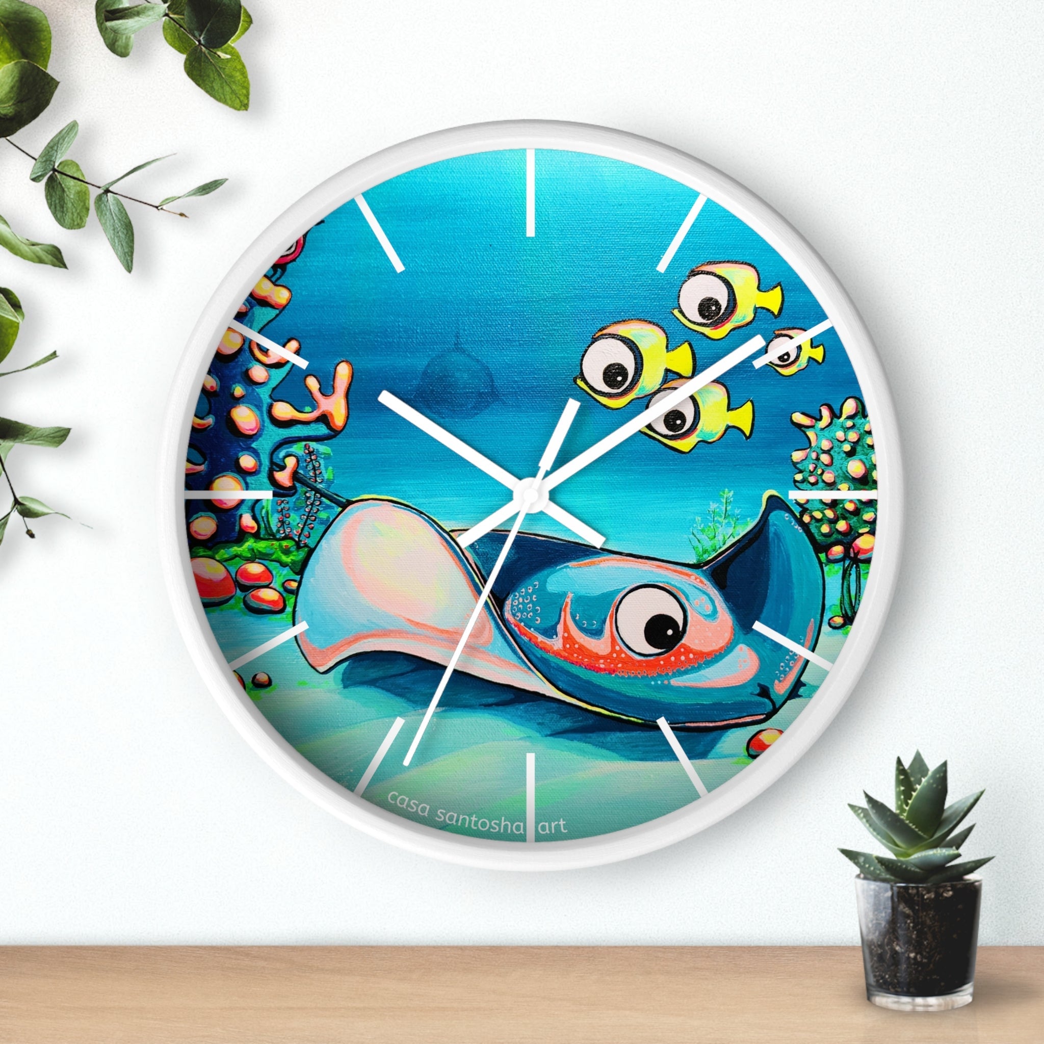 Cyclops Stingray Pop Art Wall Clock