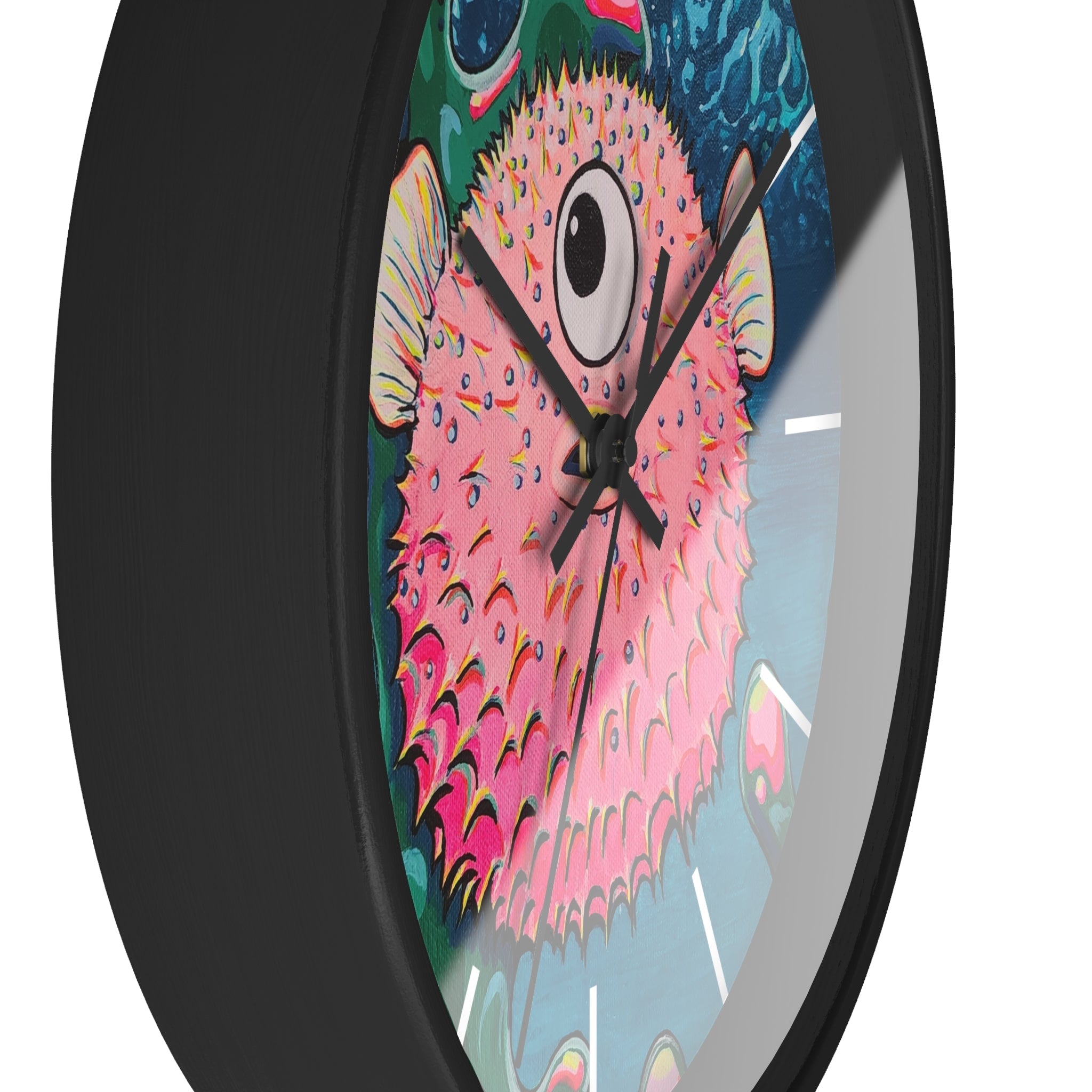 Cyclops Pufferfish Pop Art Wall Clock