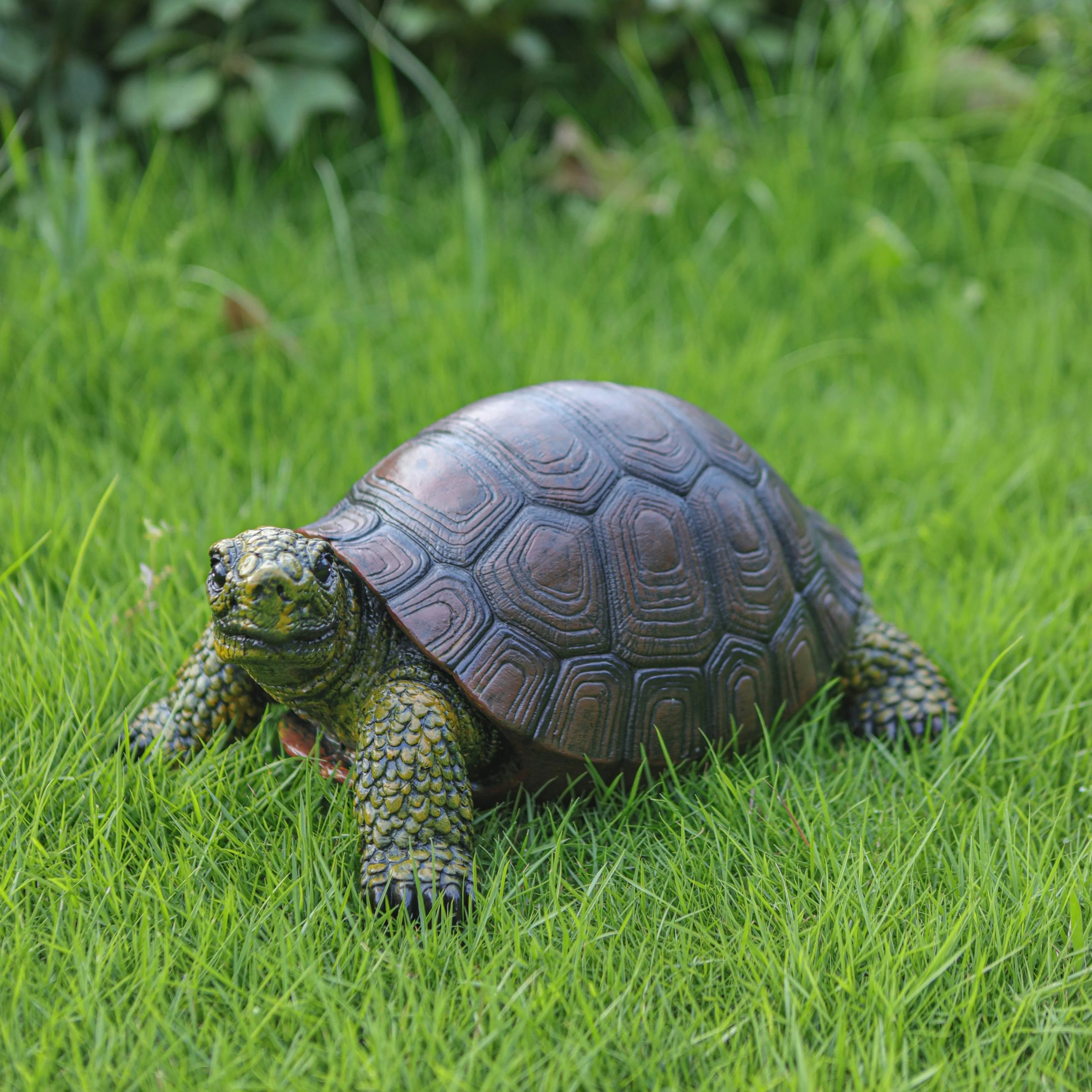 12.6 Inch Realistic Resin Turtle Garden Statue Outdoor Sculpture