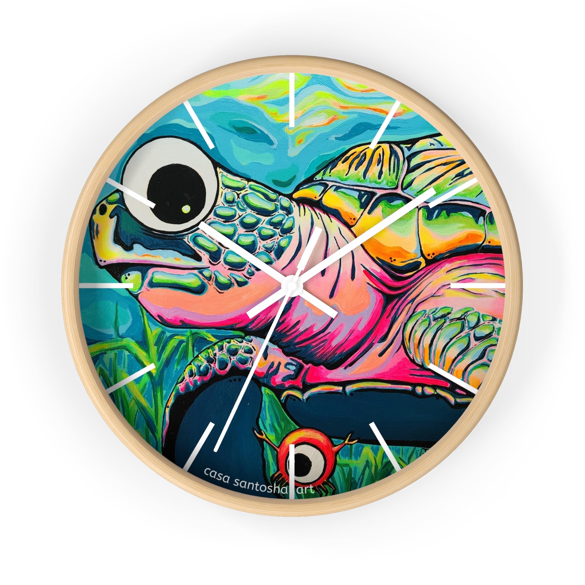 Cyclops Turtle Pop Art Wall Clock