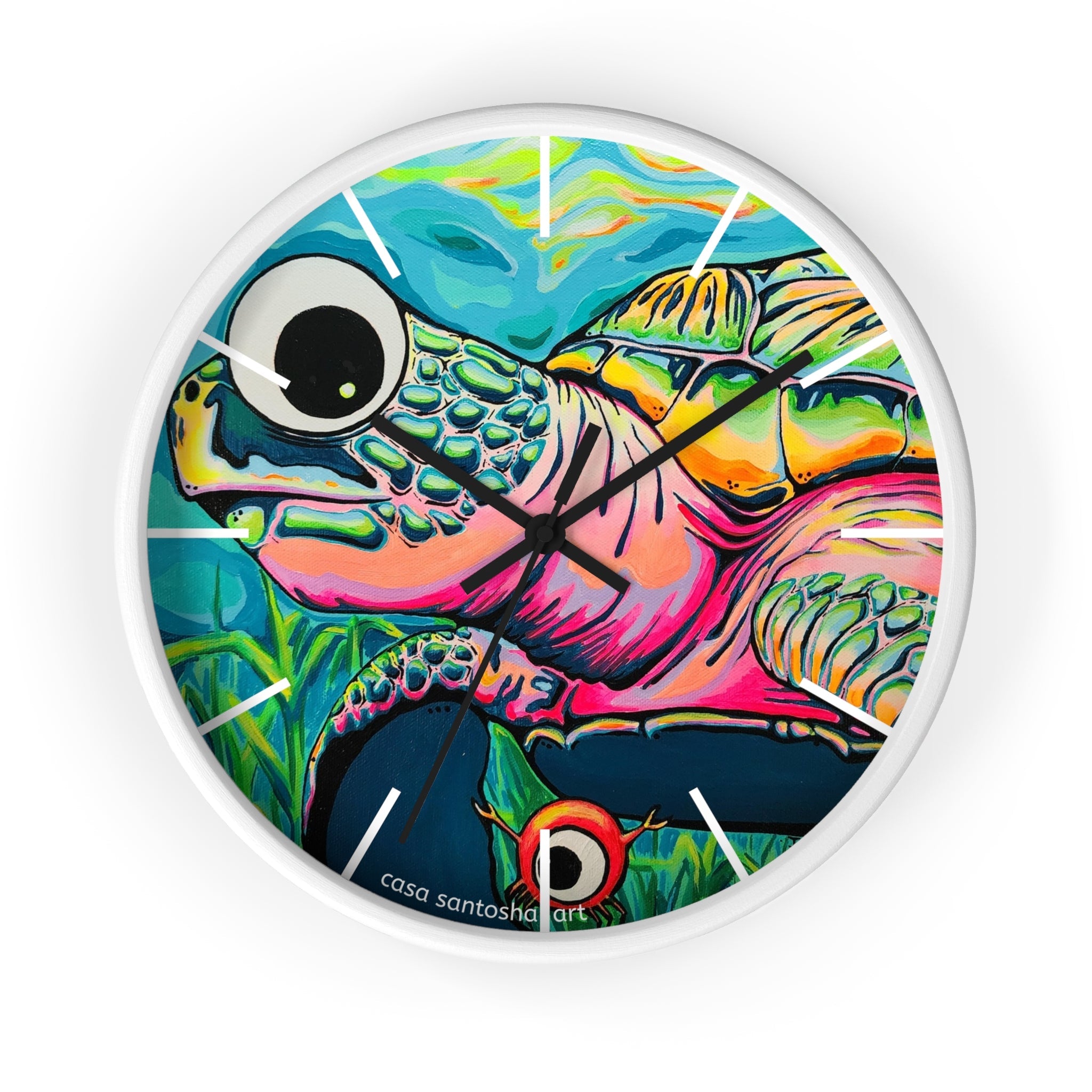 Cyclops Turtle Pop Art Wall Clock
