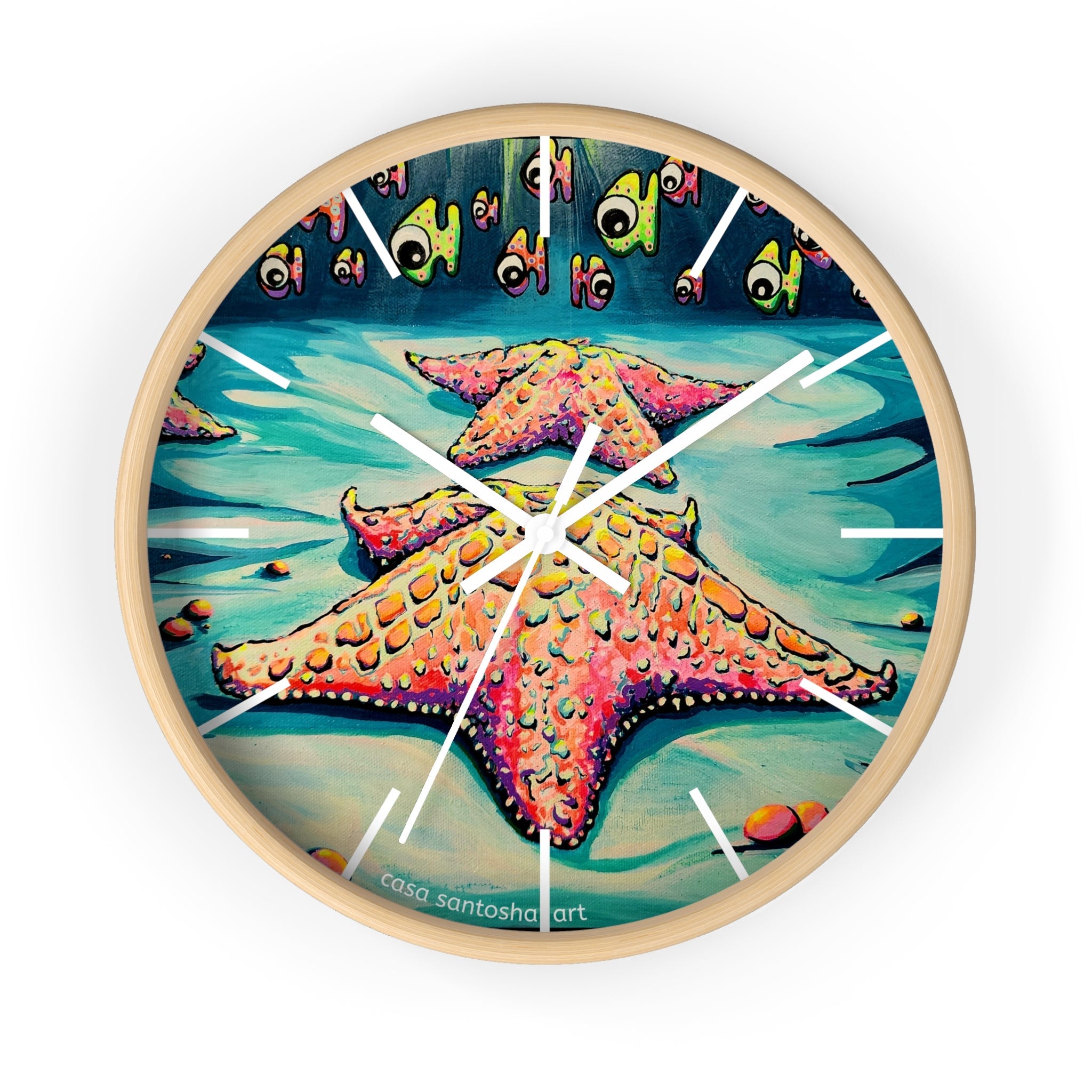 Cyclops Starfish Pop Art Wall Clock