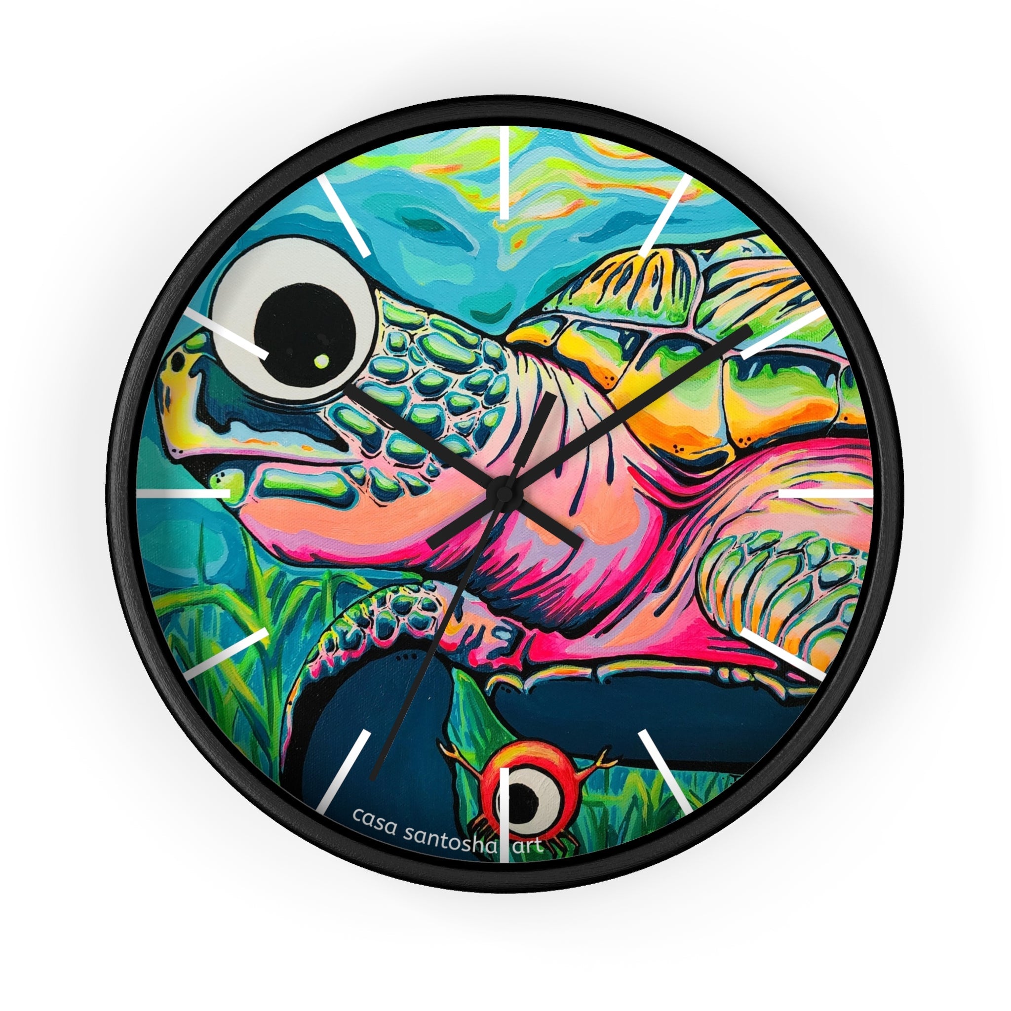 Cyclops Turtle Pop Art Wall Clock