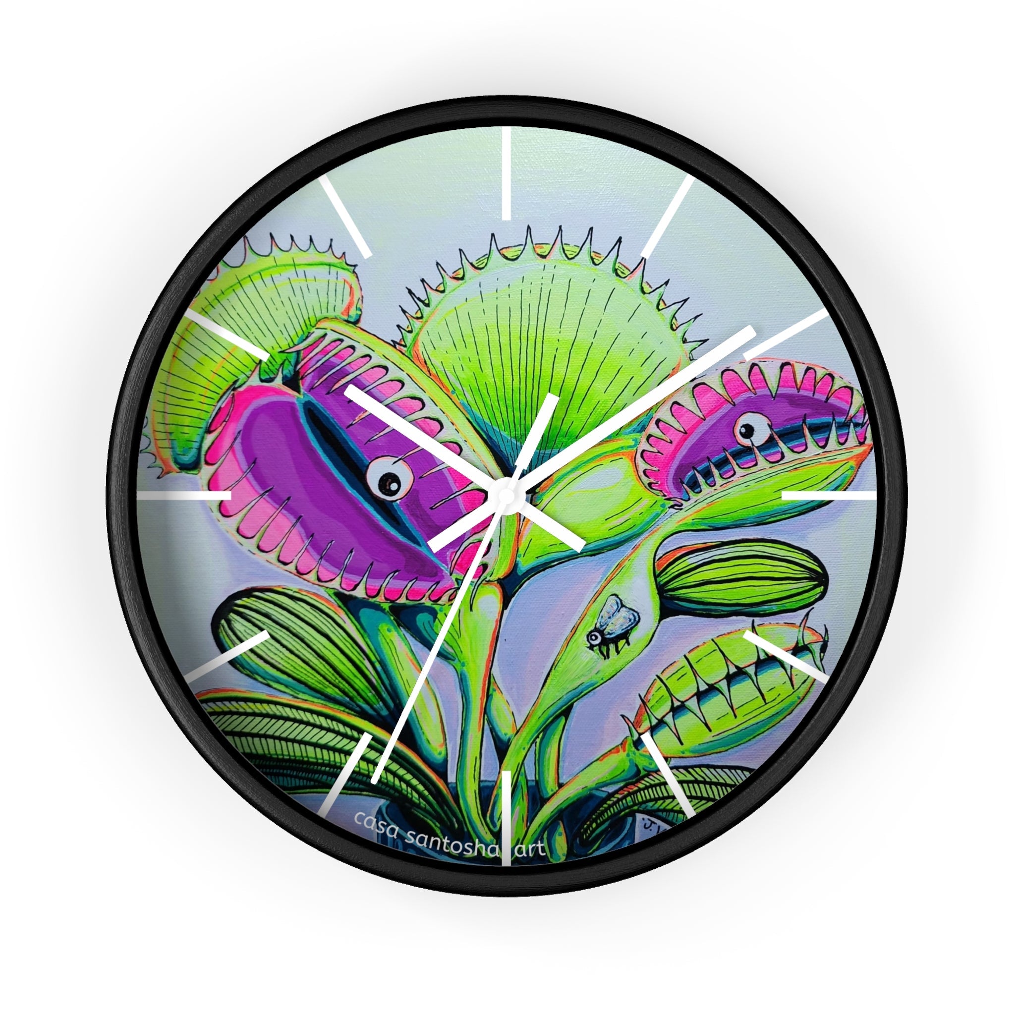 Cyclops Venus Fly Trap Pop Art Wall Clock