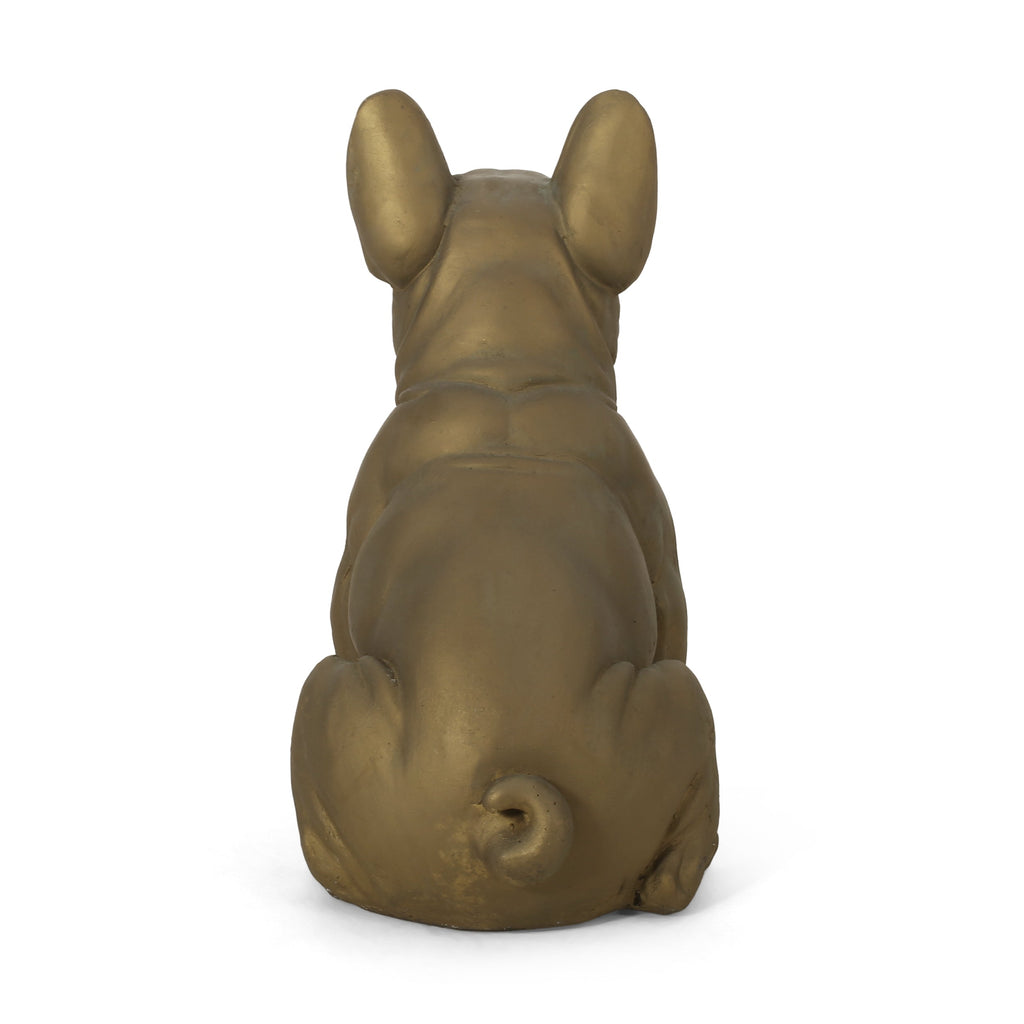 Dog Garden Sculpture, Outdoor French Bulldog Garden Statue