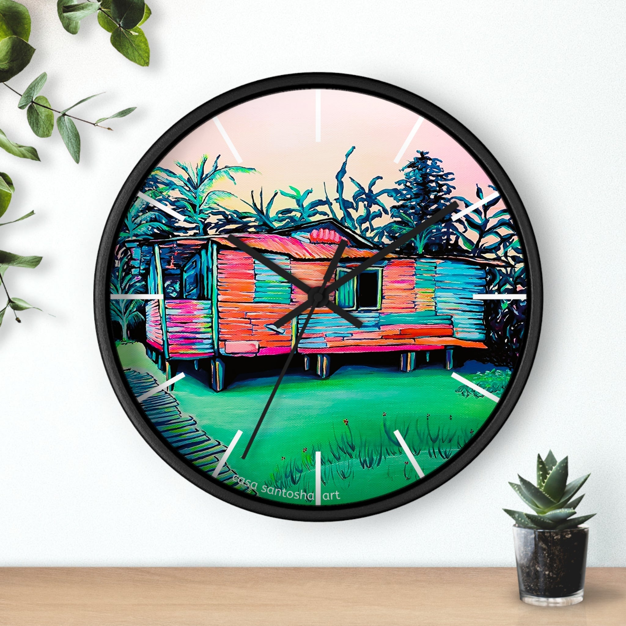 Luis Russell House Bocas Pop Art Wall Clock