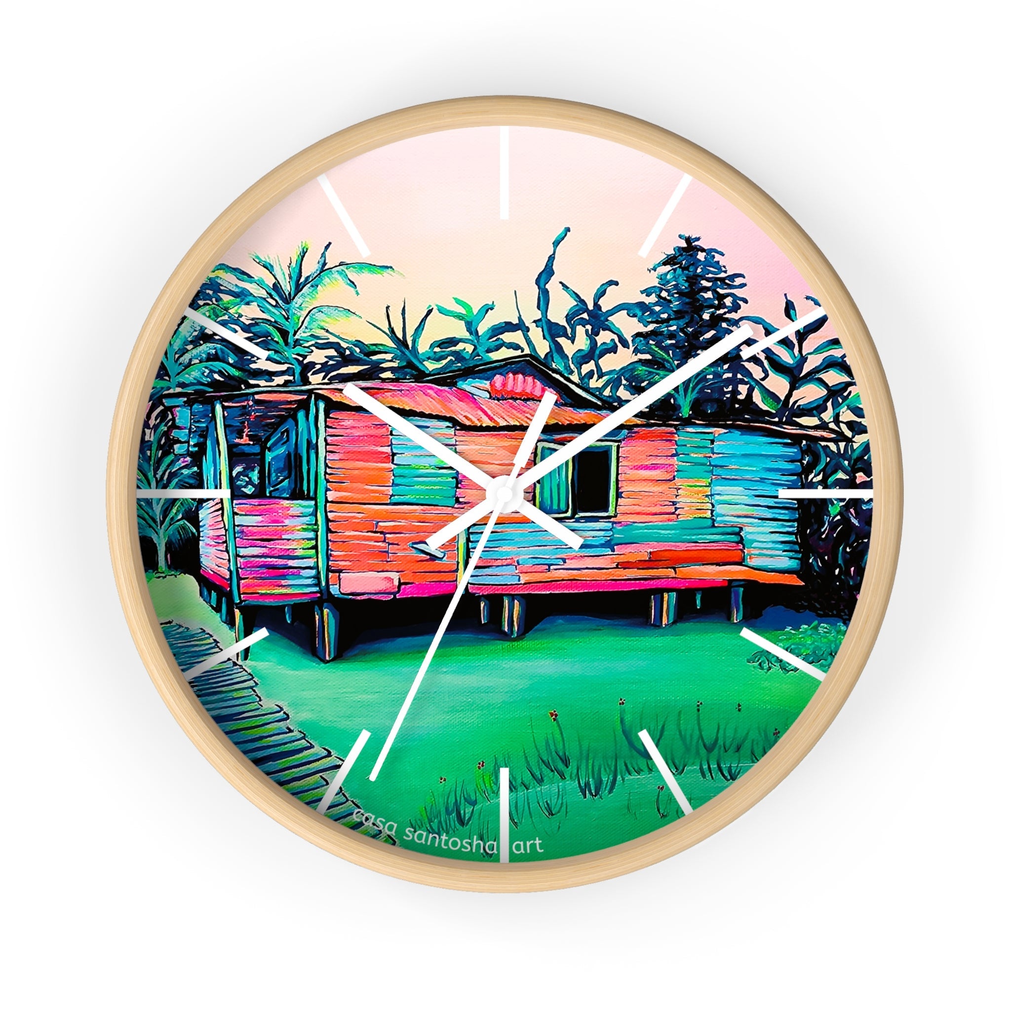 Luis Russell House Bocas Pop Art Wall Clock