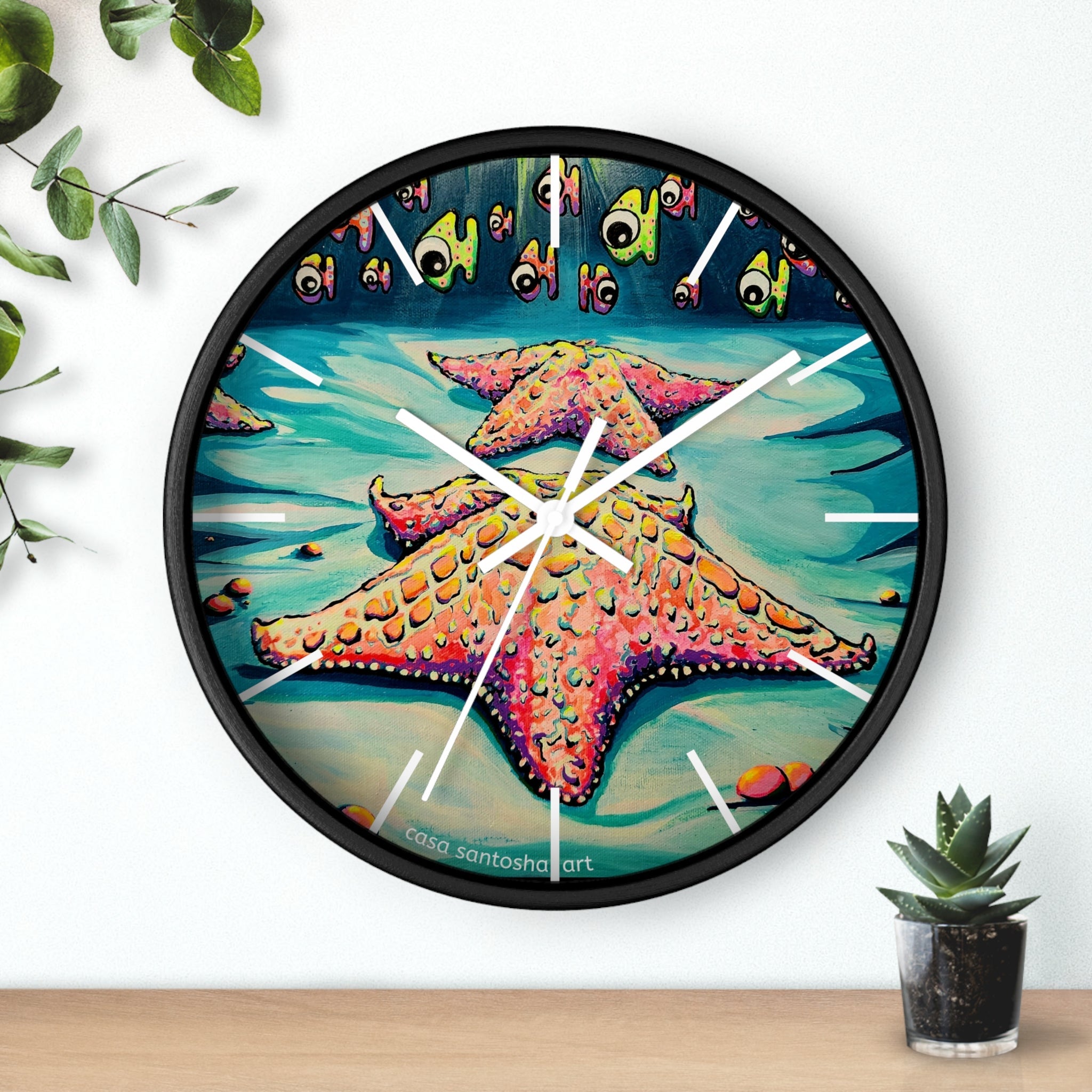 Cyclops Starfish Pop Art Wall Clock