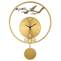 Modern Chinese Wall Clock, 35 x 48 cm Metal