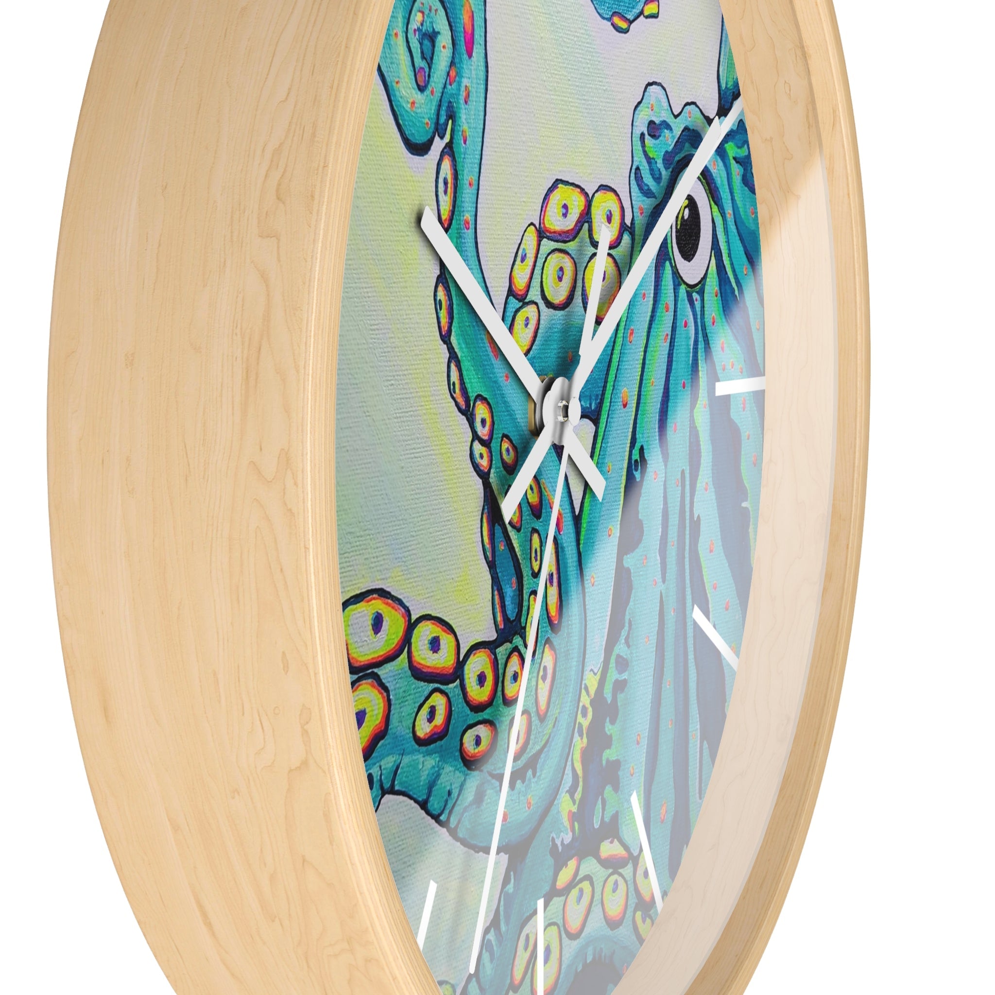 Cyclops Octopus Pop Art Wall Clock