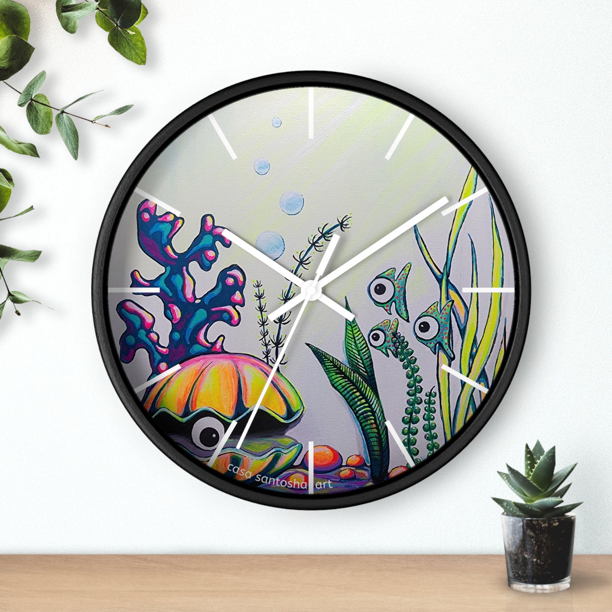 Cyclops Clam Pop Art Wall Clock