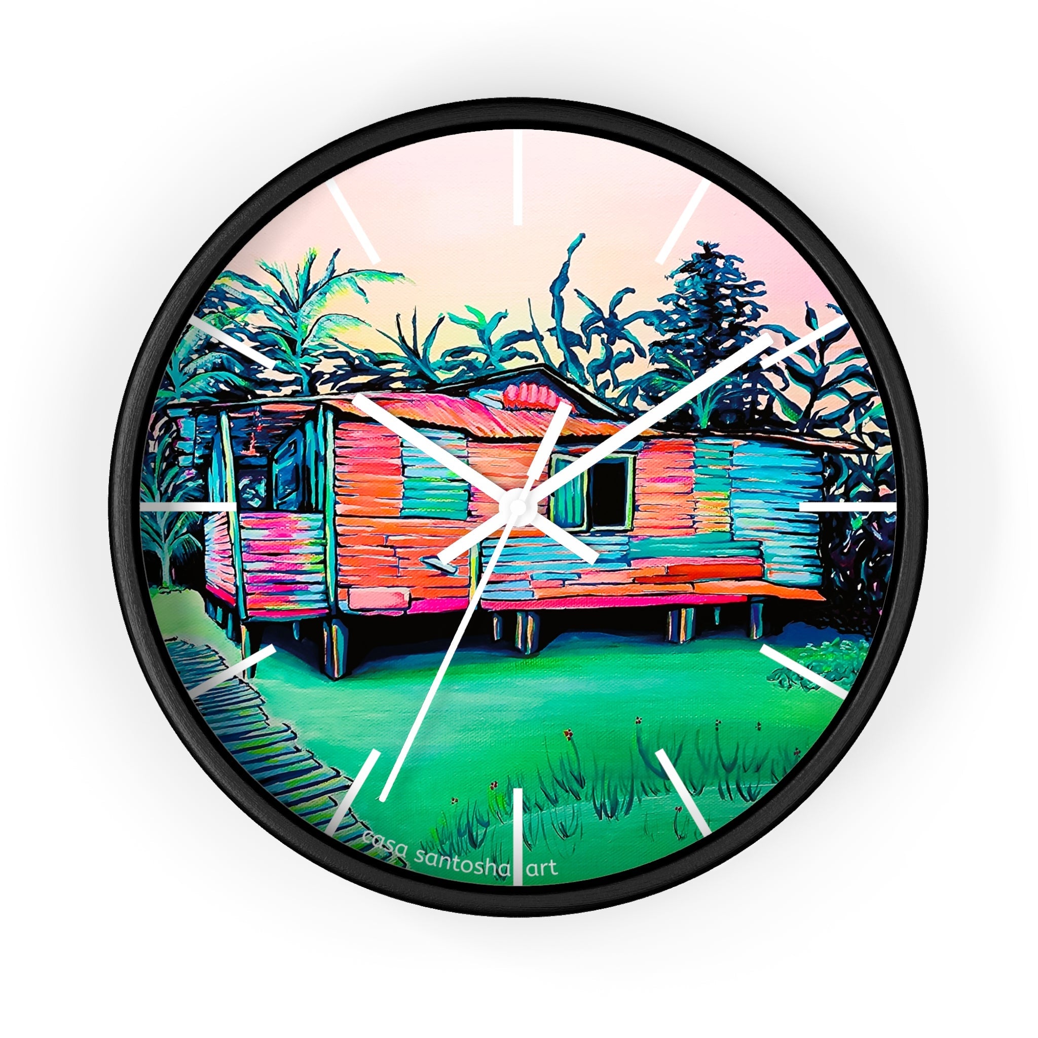 Luis Russell House Bocas Pop Art Wall Clock