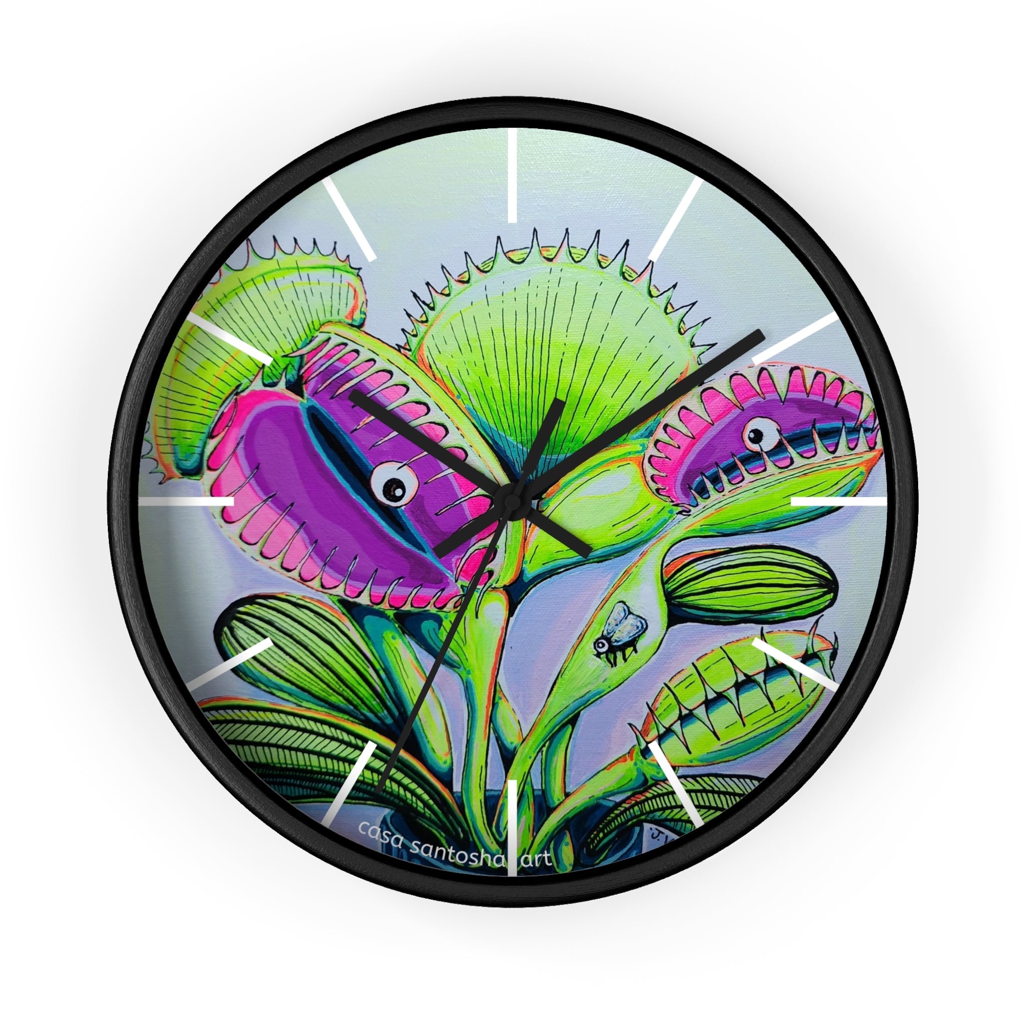 Cyclops Venus Fly Trap Pop Art Wall Clock