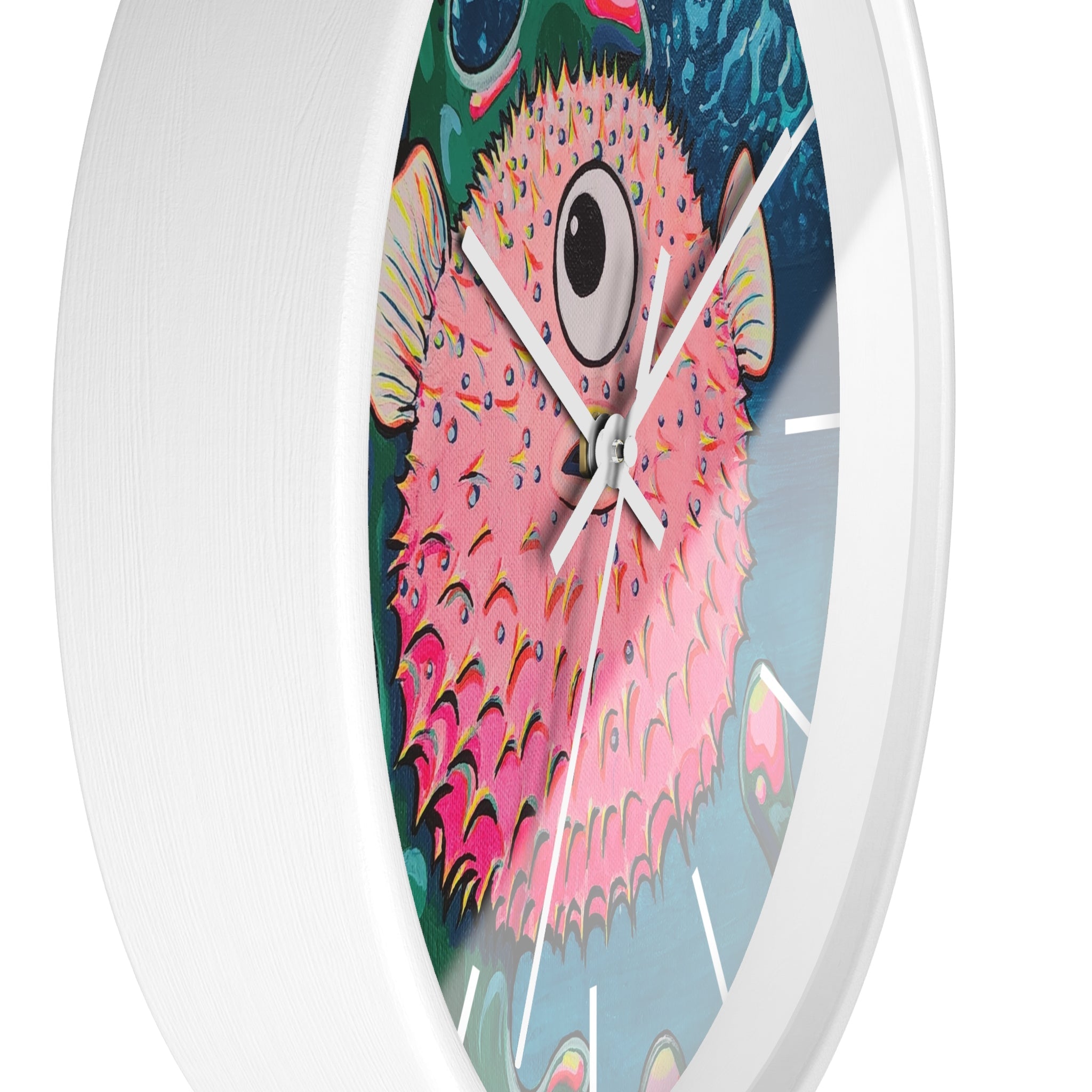 Cyclops Pufferfish Pop Art Wall Clock