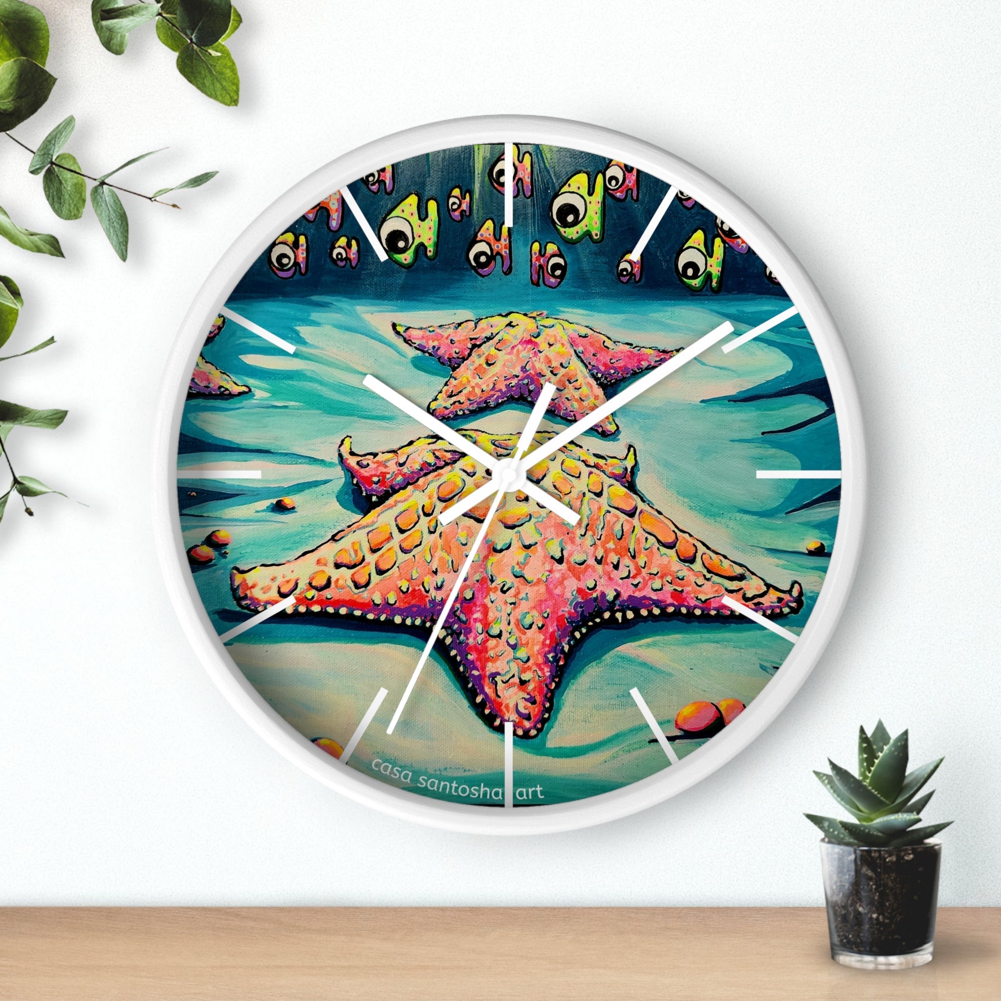 Cyclops Starfish Pop Art Wall Clock