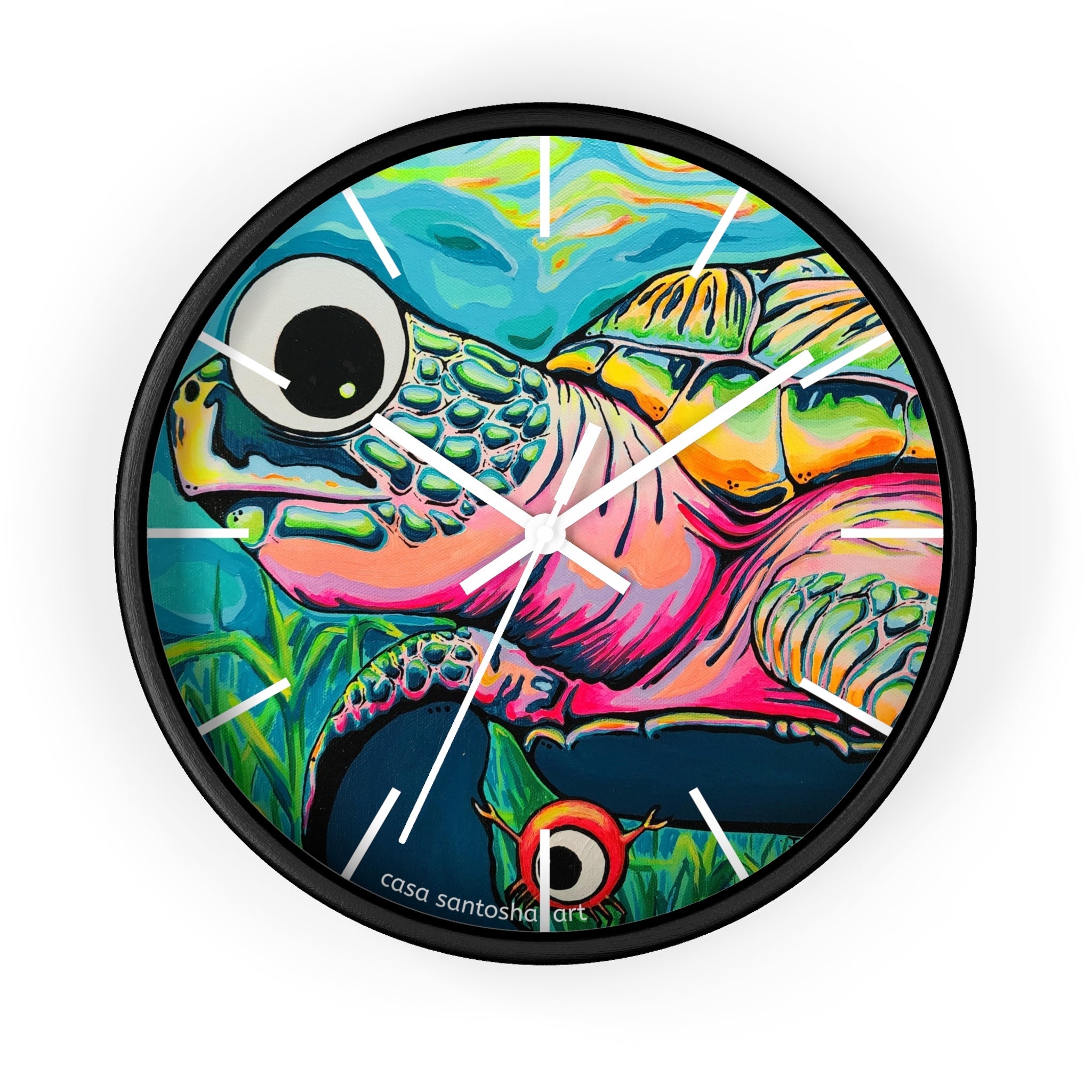 Cyclops Turtle Pop Art Wall Clock