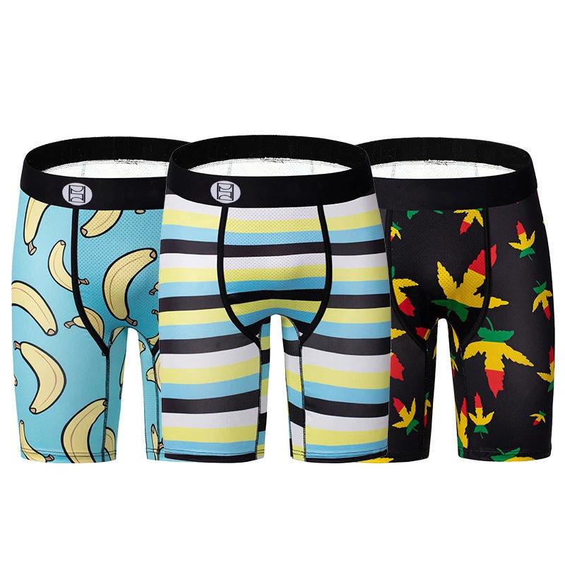 Cartoon Printed Quick-dry Men's Sports Fitness Extended Underwear