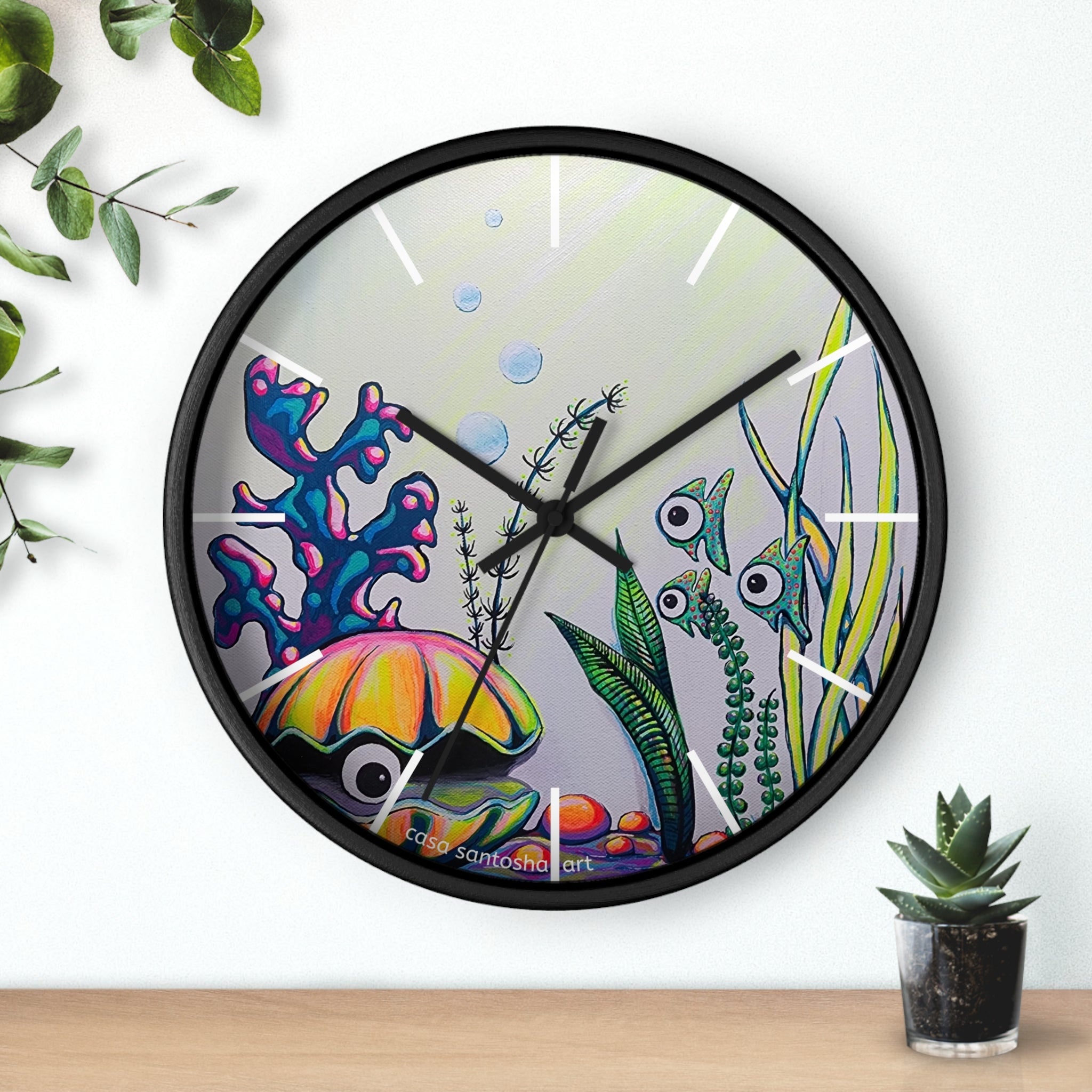 Cyclops Clam Pop Art Wall Clock
