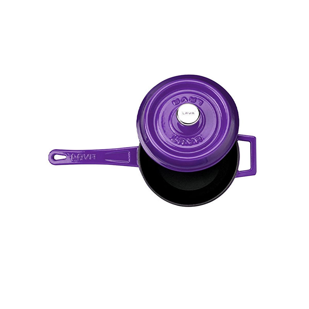 Lava Mor Cast Iron Sauce Pan - Durable, Oven-Safe, 7.09-inch Diameter Round Cookware for Home Cooks and Culinary Enthusiasts