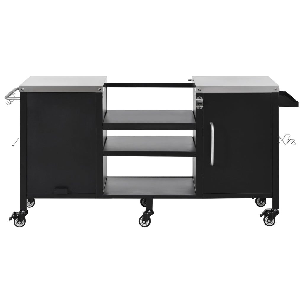K&K 72.4' Large Grill Table for Big Green Egg