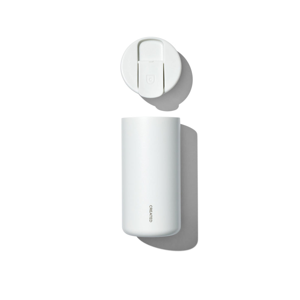 12oz Nomad Flip Tumbler - White