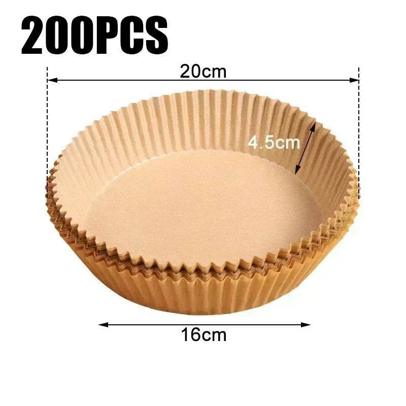 Air Fryer Paper Accessories Airfryer Baking Paper Disposable Liners, Non stick Parchment Aerogrill Paper for Convection Oven