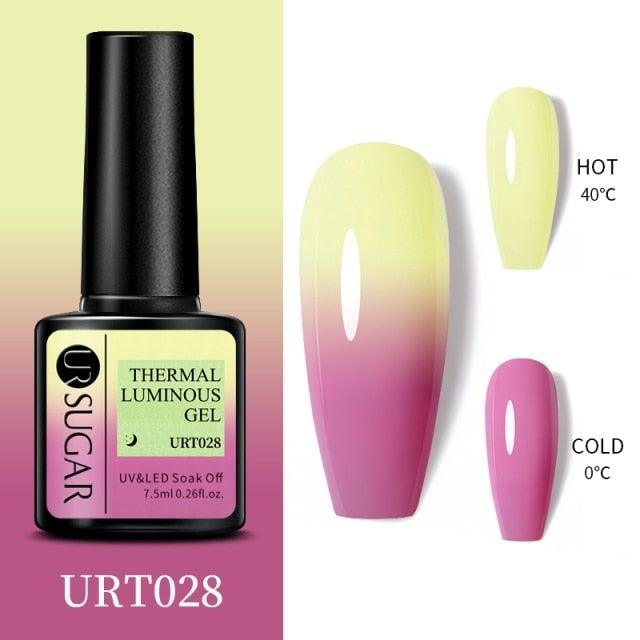 2022 NEW Purple Gel Nail Polish UV Color Changing Gel Nail Polish Stylish Three Layer Effect For Womens