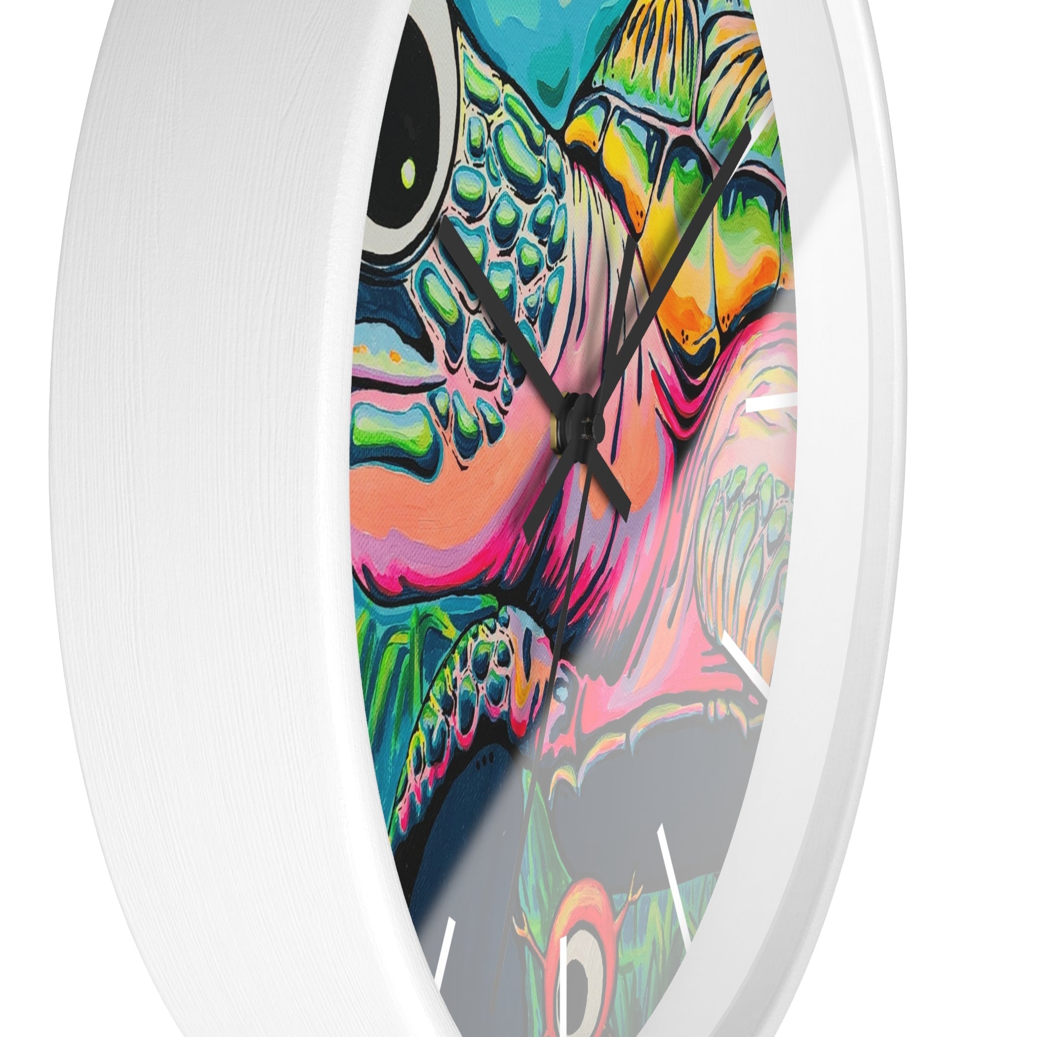 Cyclops Turtle Pop Art Wall Clock