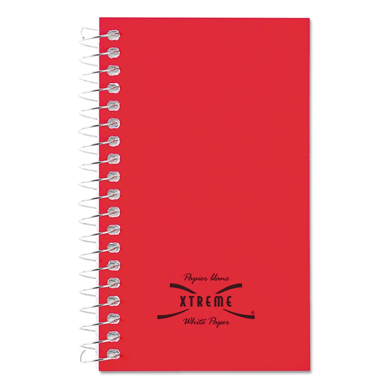 National Paper Blanc Xtreme White Wirebound Memo Books, Narrow Rule, Randomly Assorted Covers, 5 x 3, 60 Sheets