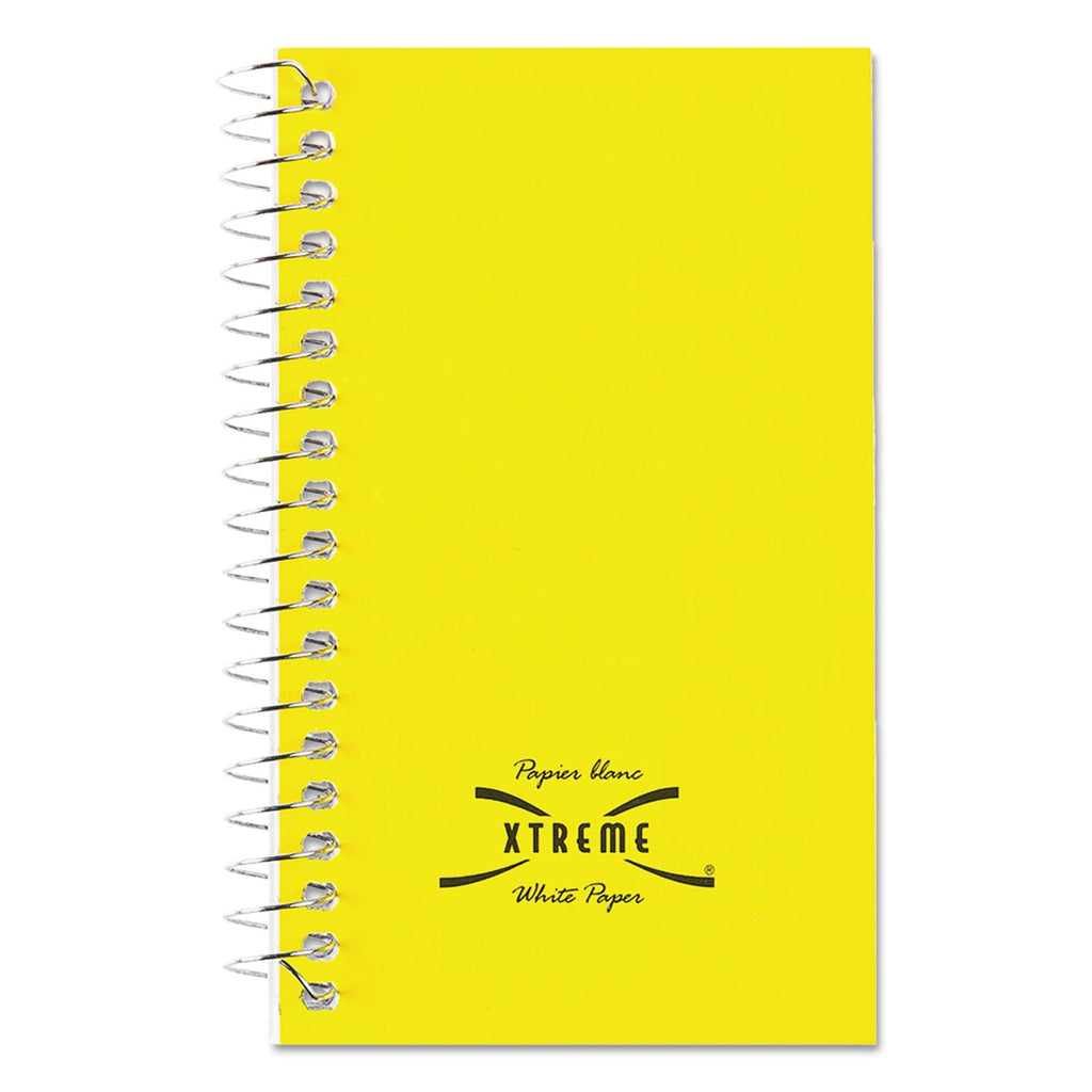 National Paper Blanc Xtreme White Wirebound Memo Books, Narrow Rule, Randomly Assorted Covers, 5 x 3, 60 Sheets