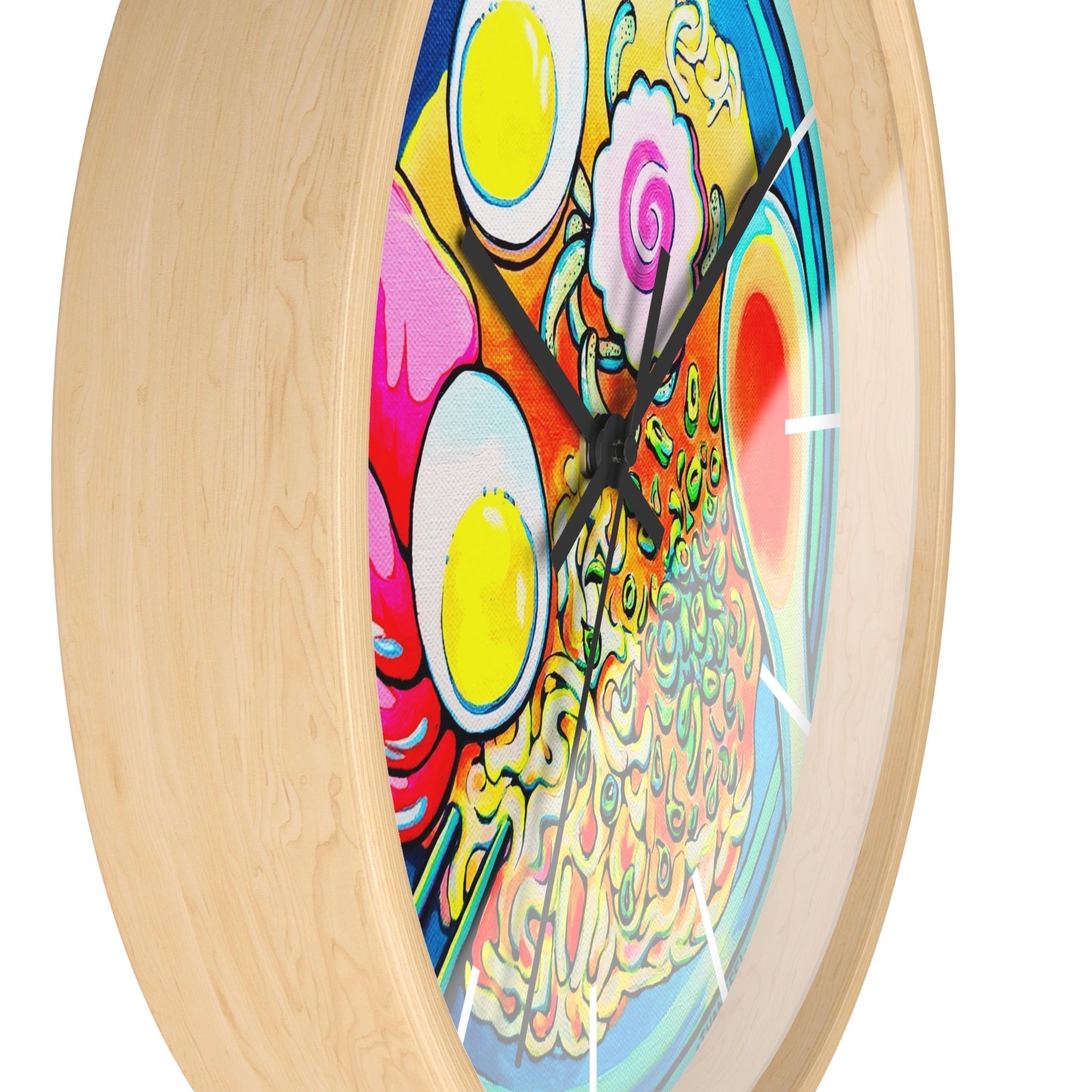 Neon Ramen Pop Art Wall Clock