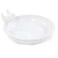 Handmade Ceramic Bird Bath, 11.8 Inch Glossy