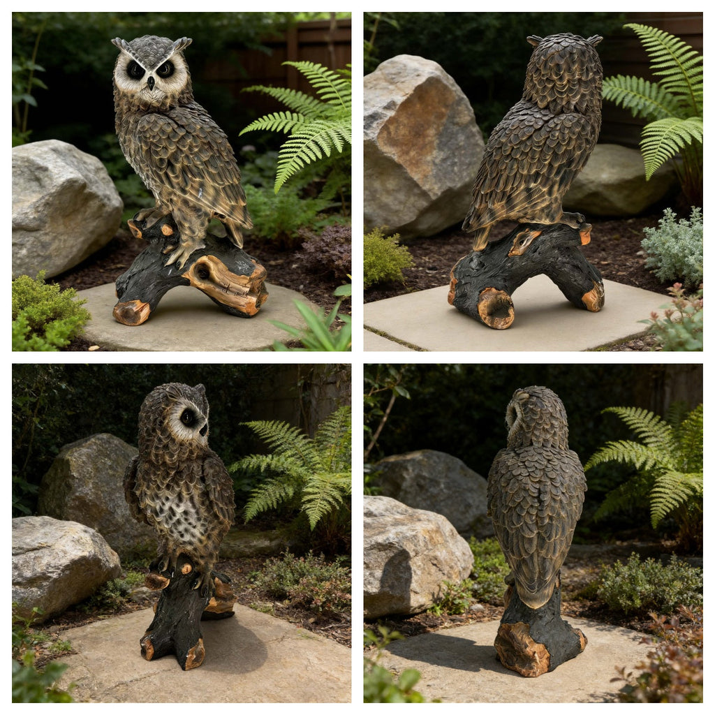 Simulated Owl Resin Garden Statue