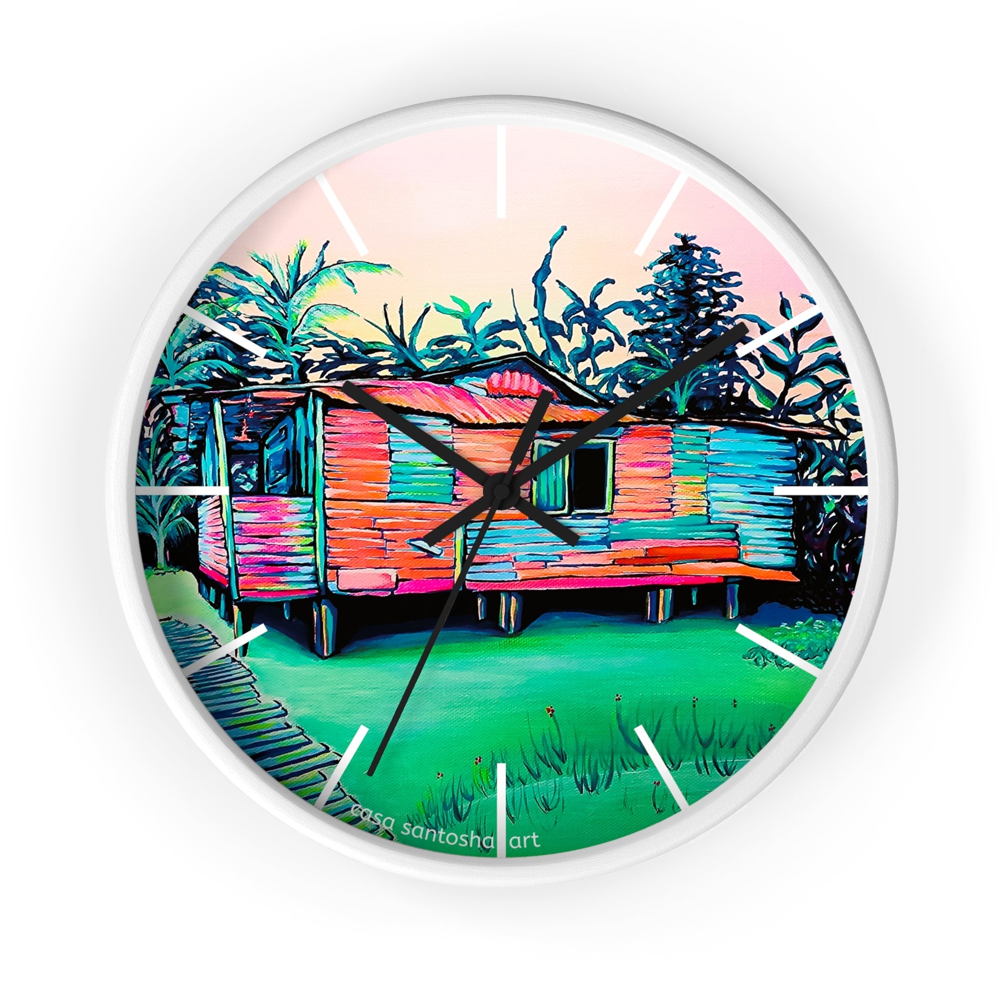 Luis Russell House Bocas Pop Art Wall Clock