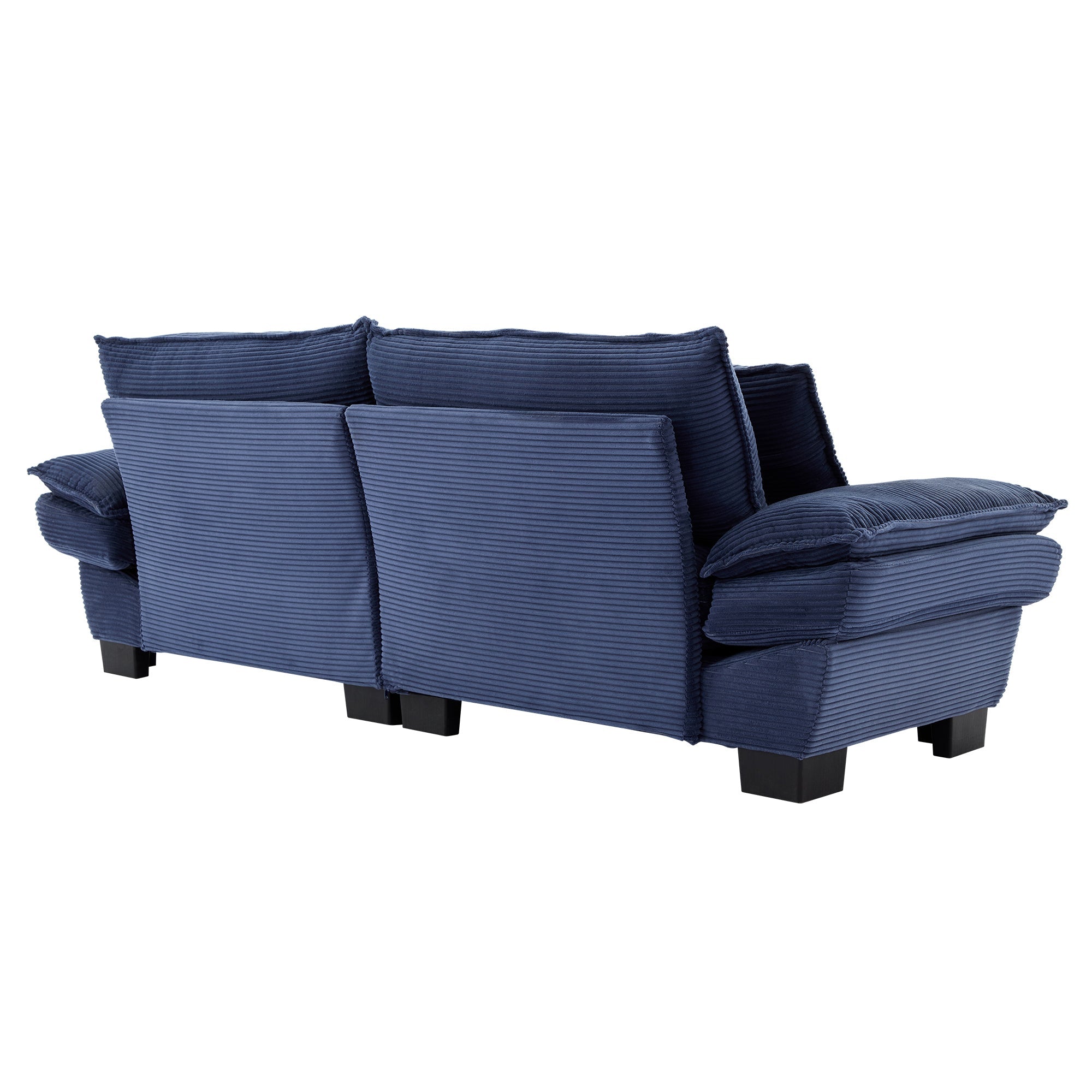Corduroy Sofa  Couch Loveseat Sofa with Pillows