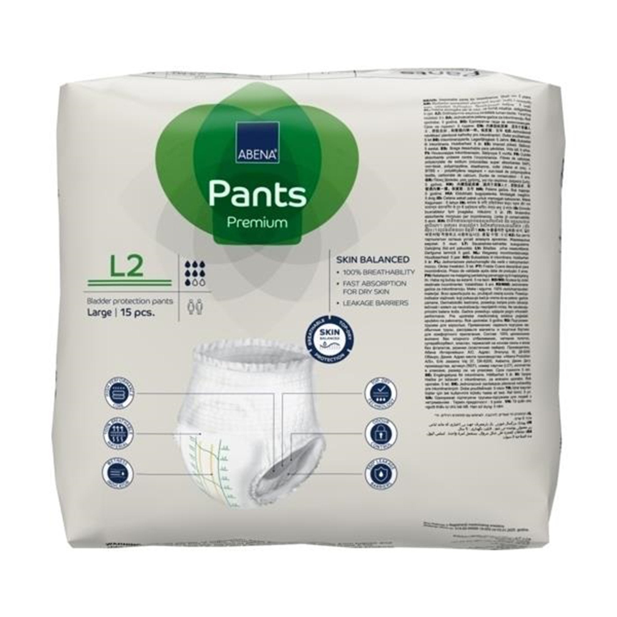 Abena® Premium Pants L2 Incontinence Brief, Large 1000021326