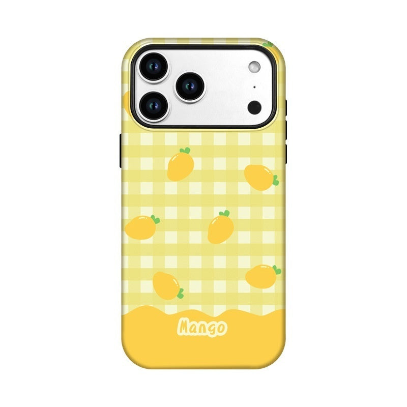 Matte, All-around Drop-proof Phone Case With A Fruit Pattern