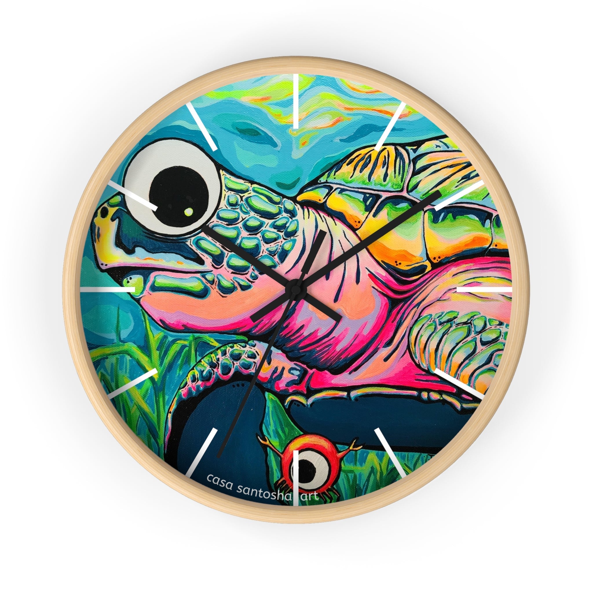 Cyclops Turtle Pop Art Wall Clock