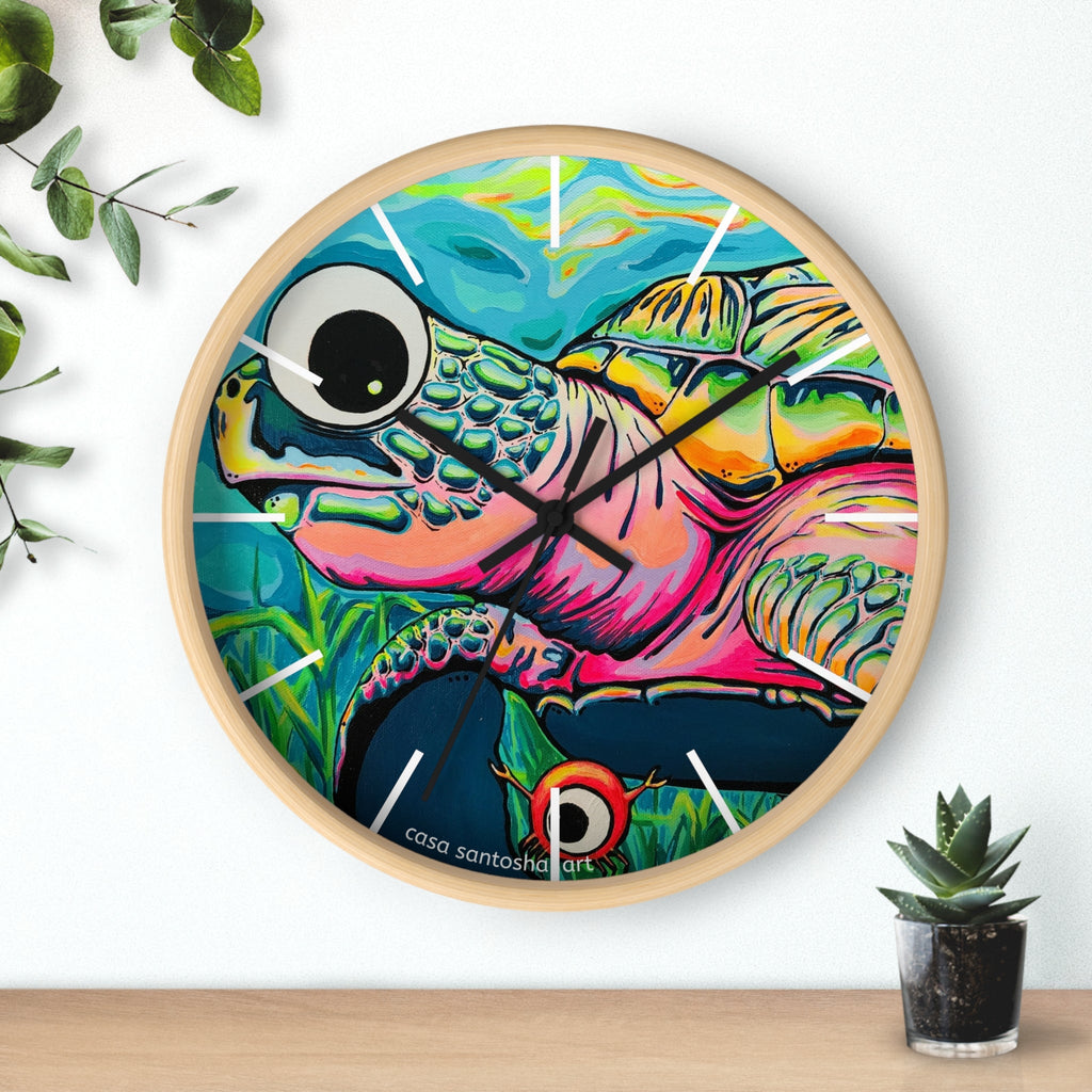 Cyclops Turtle Pop Art Wall Clock