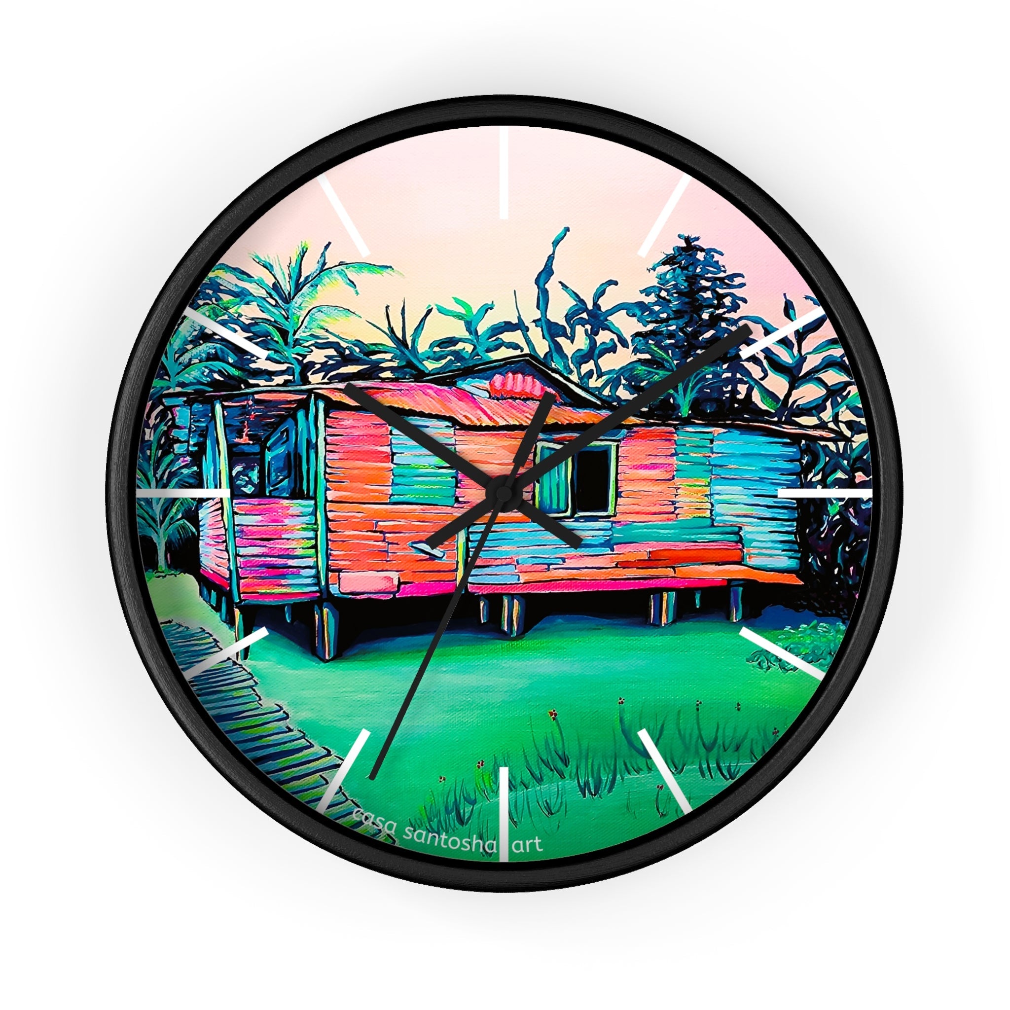 Luis Russell House Bocas Pop Art Wall Clock
